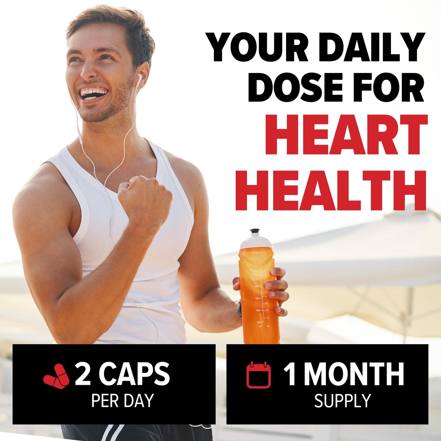10X Health TMG Supplements - Trimethylglycine Supplement for Liver Support, Heart Wellness, Energy, Homocysteine Levels - TMG Capsules with Betaine Anhydrous - Non-GMO & Gluten-Free - 60 Capsules