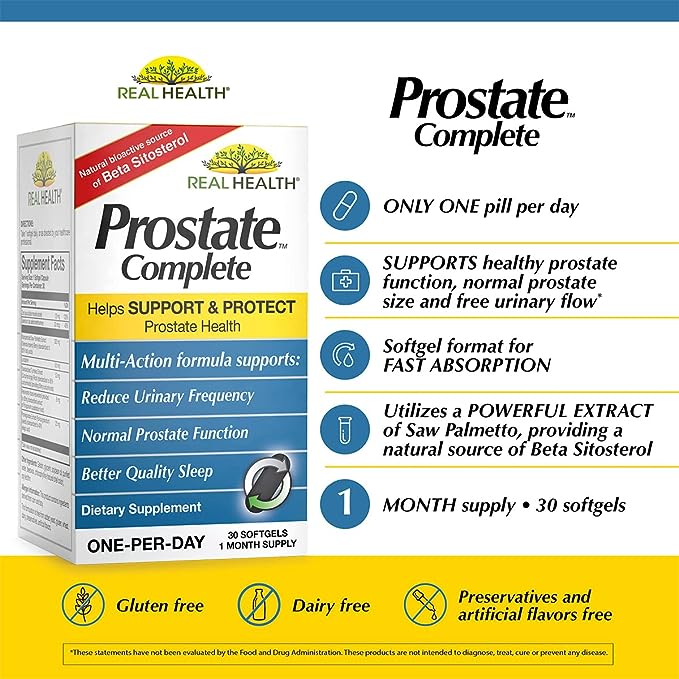 Real Health Prostate Complete, 30 Softgels