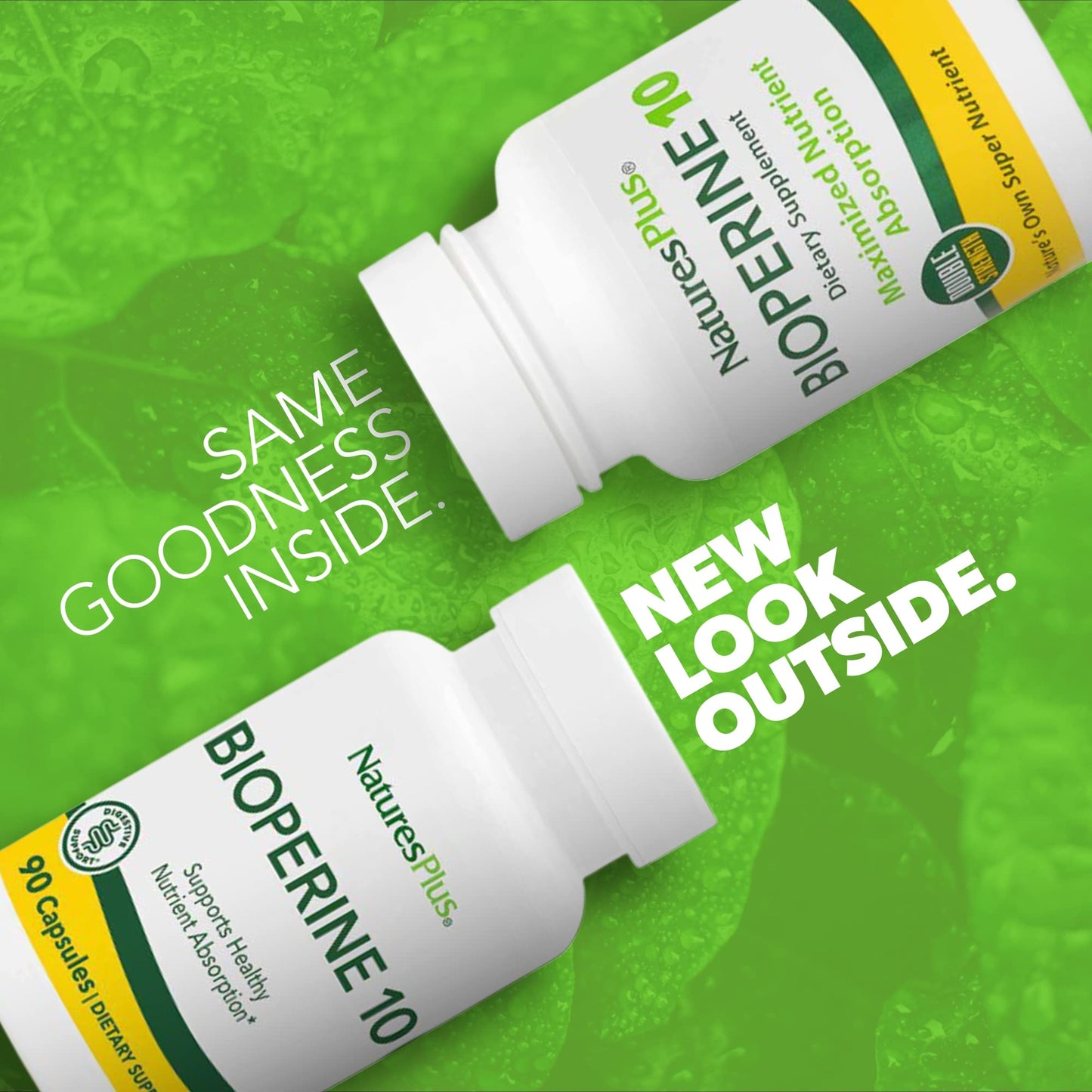 NaturesPlus Bioperine 10, 90 Capsules - Vegan, Gluten Free - 90 Servings