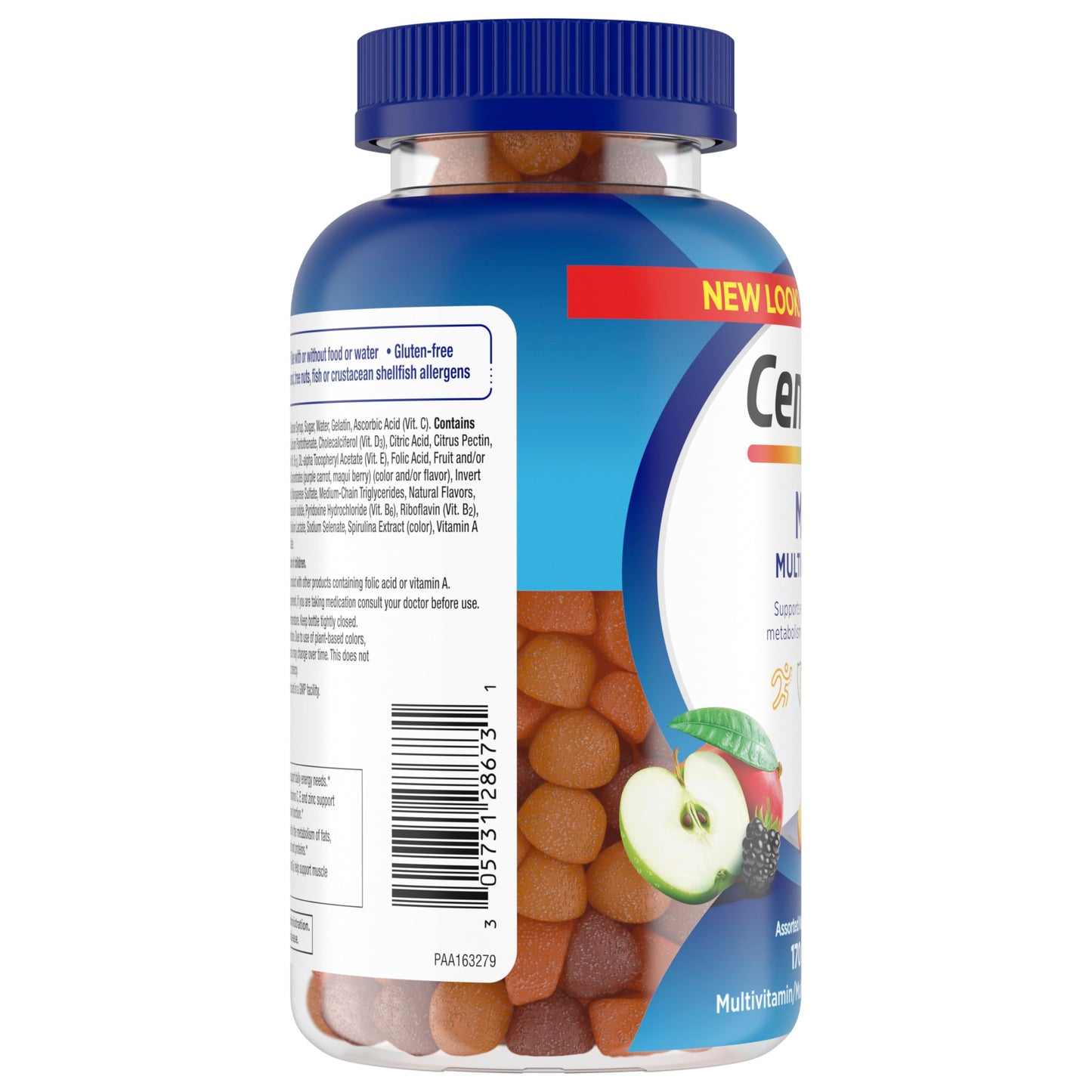Pre-Order | Arrives in 5–10 Days – Centrum MultiGummies Gummy Multivitamin for Men, Multivitamin/Multimineral Supplement with Selenium, Antioxidants and Vitamin D3, Assorted Fruit Flavor - 170 Count