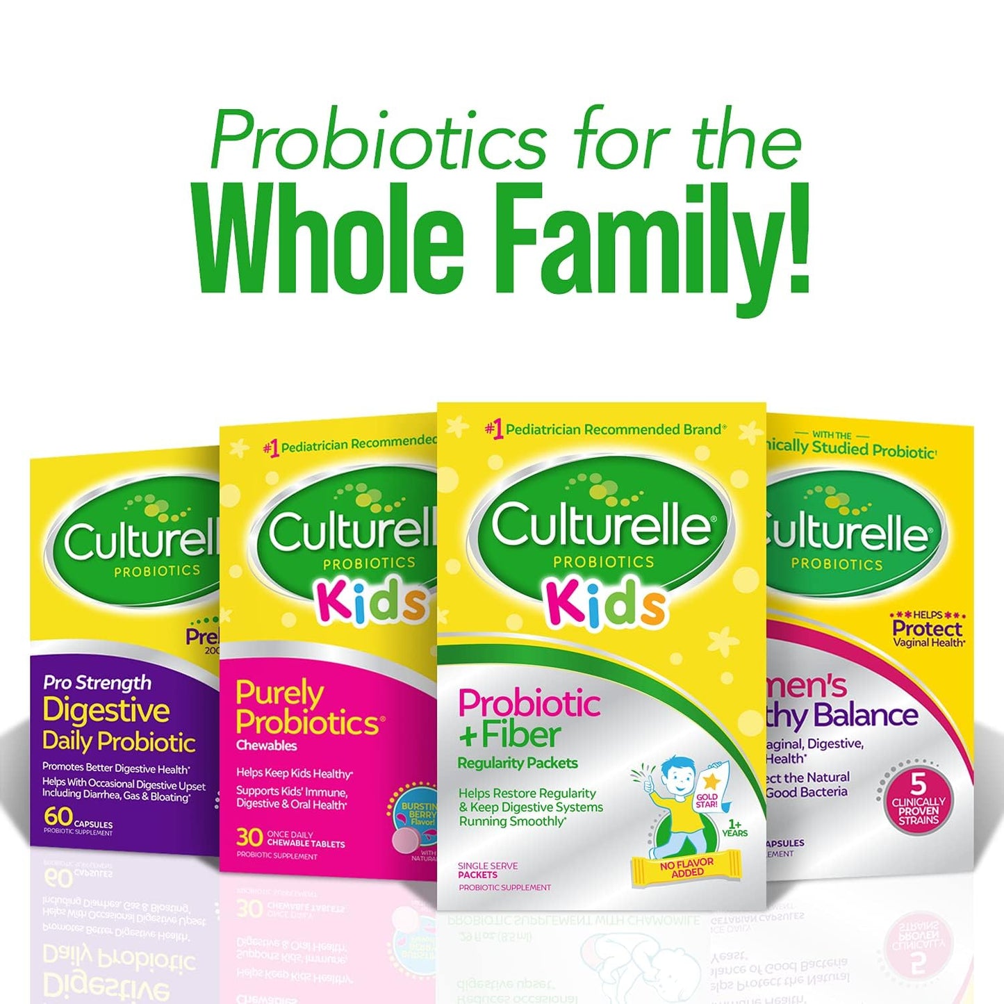 Pre-Order | Arrives in 5–10 Days – Culturelle Kids Probiotic + Fiber Packets (Ages 1+) - 60 Count - Digestive Health & Immune Support - Helps Restore Regularity