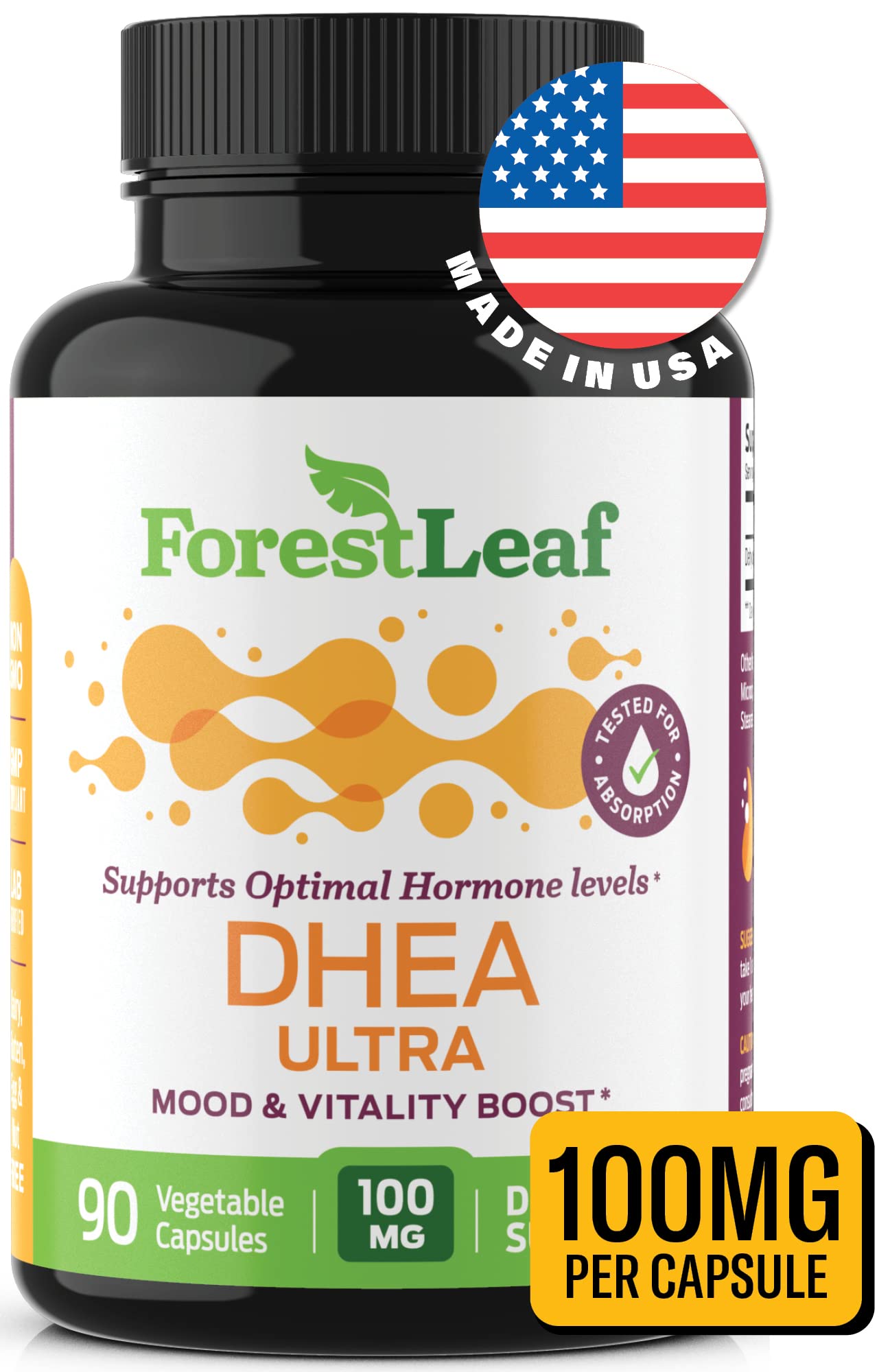 Pre-Order | Arrives in 5–10 Days – DHEA 100mg | DHEA Supplement for Women | DHEA Supplement for Men | Pure High Strength Micronized Dehydroepiandrosterone | Supports Energy, Hormone Balance, Anti-Aging, Mood | 90 Caps (3-Month Supply)