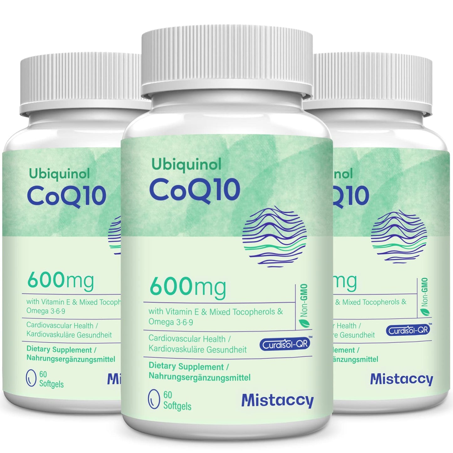 Pre-Order | Arrives in 5–10 Days – CoQ10 600mg Softgels | High Absorption CoQ10 Ubiquinol Supplement | Reduced Form Enhanced with Vitamin E & Omega 3 6 9 | Antioxidant Powerhouse Good for Health | 180 Soft