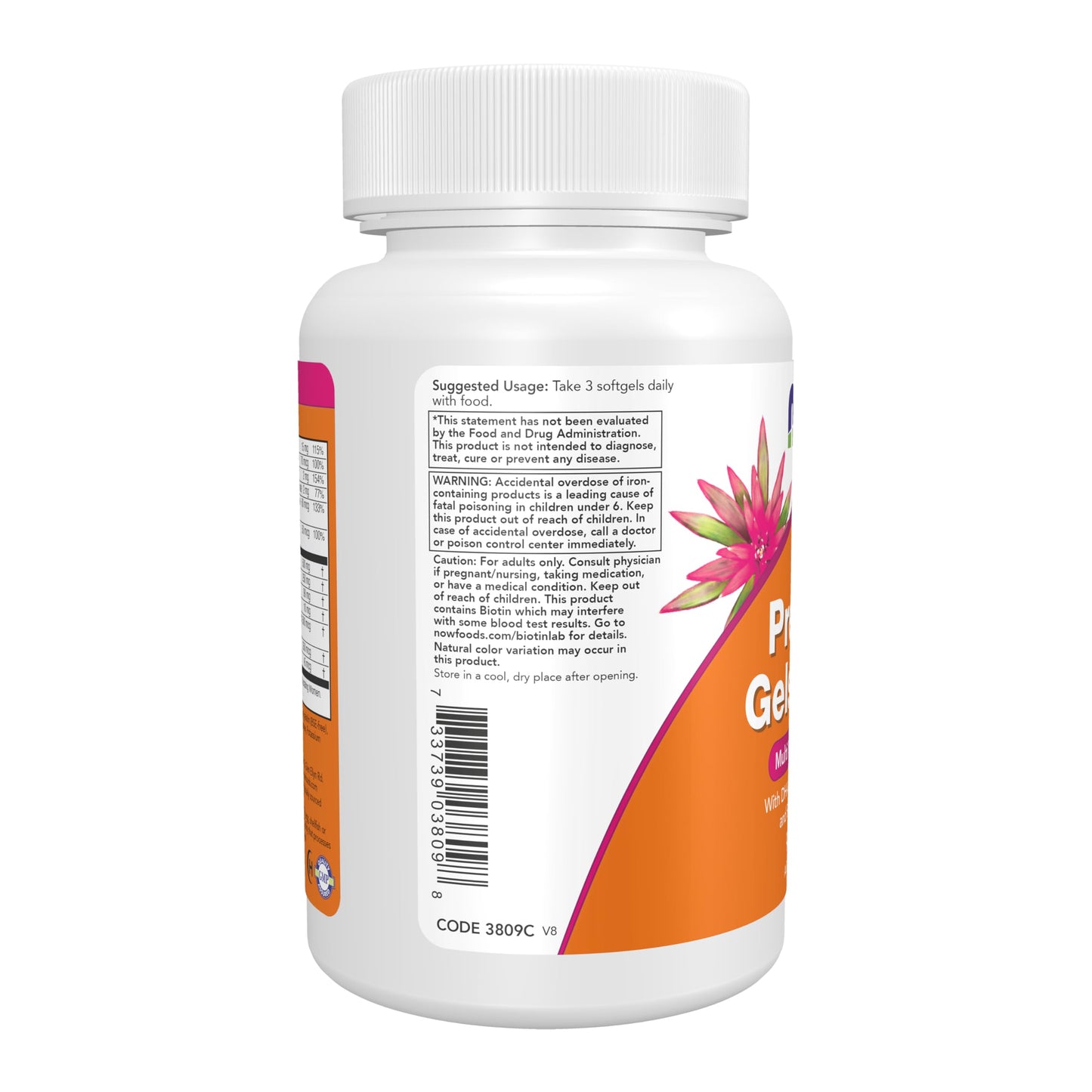 Pre-Order | Arrives in 5–10 Days – NOW Supplements, Prenatal Gels + DHA with 250 mg DHA per serving, plus Borage Oil (GLA), 90 Softgels