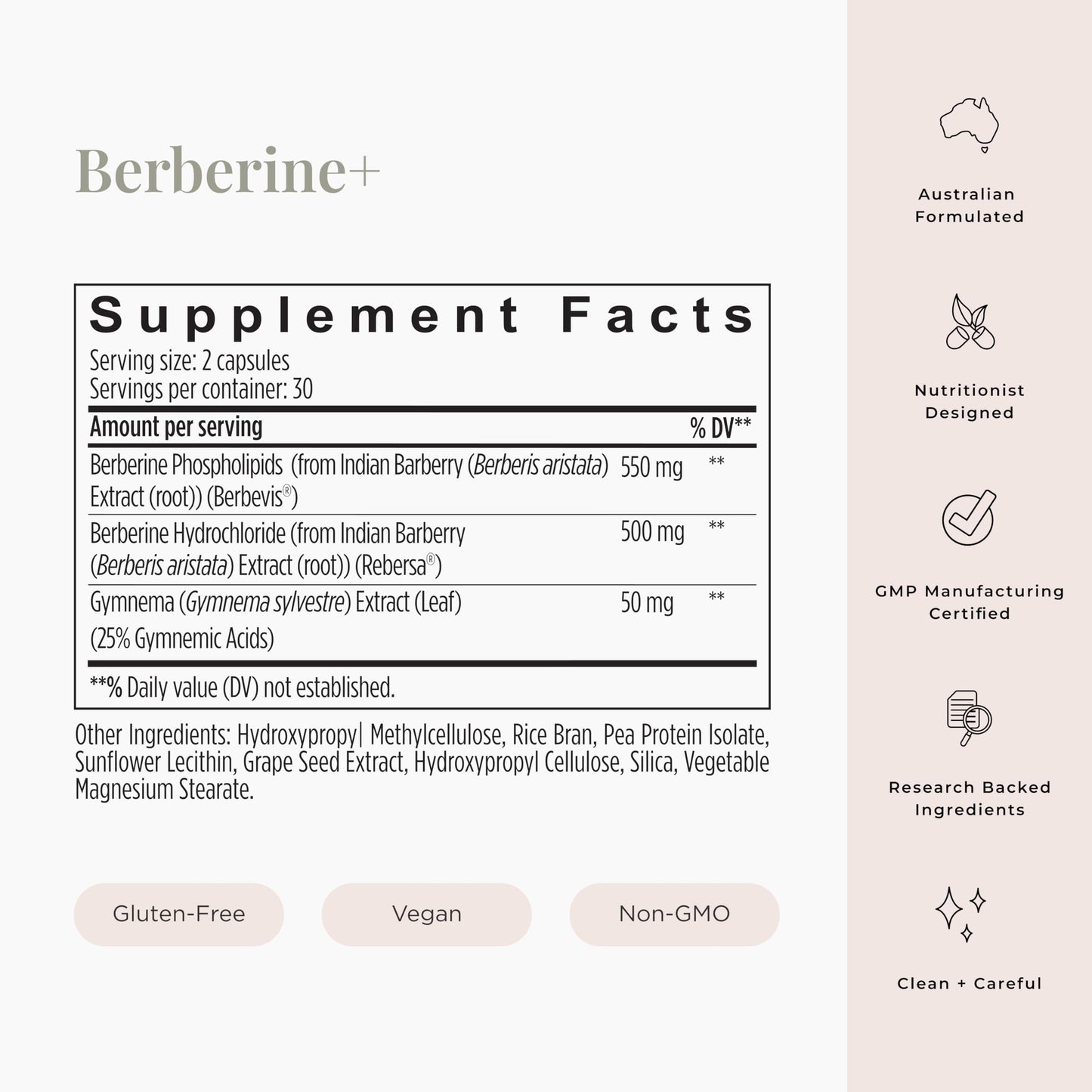 JSHealth Vitamins Berberine+ Formula — Berberine Supplement for Metabolic Health — Vegan, Gluten-Free & Non-GMO. (60 Tablets)