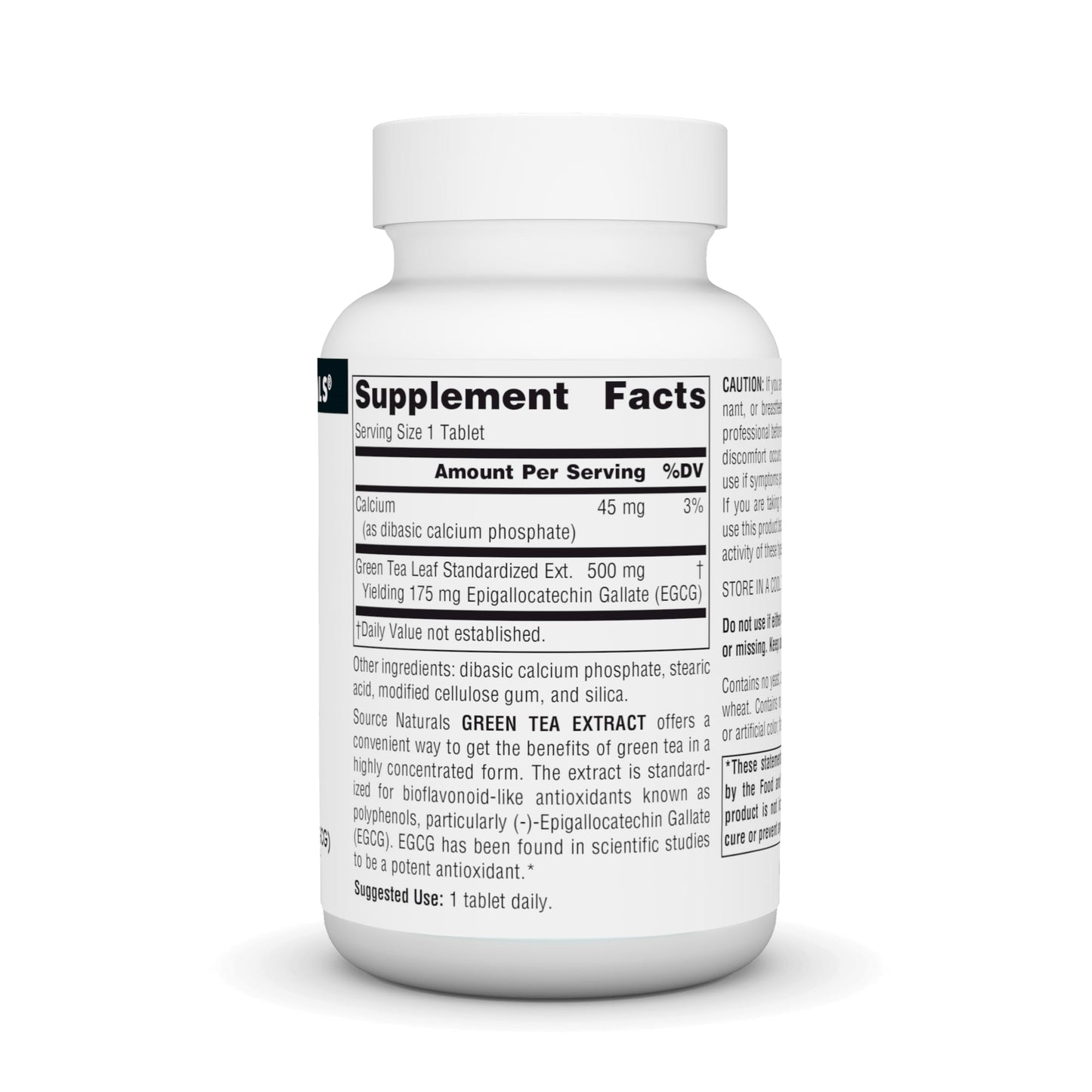 Pre-Order | Arrives in 5–10 Days – Source Naturals Green Tea Extract 500 mg Super Antioxidant* - 60 Tablets