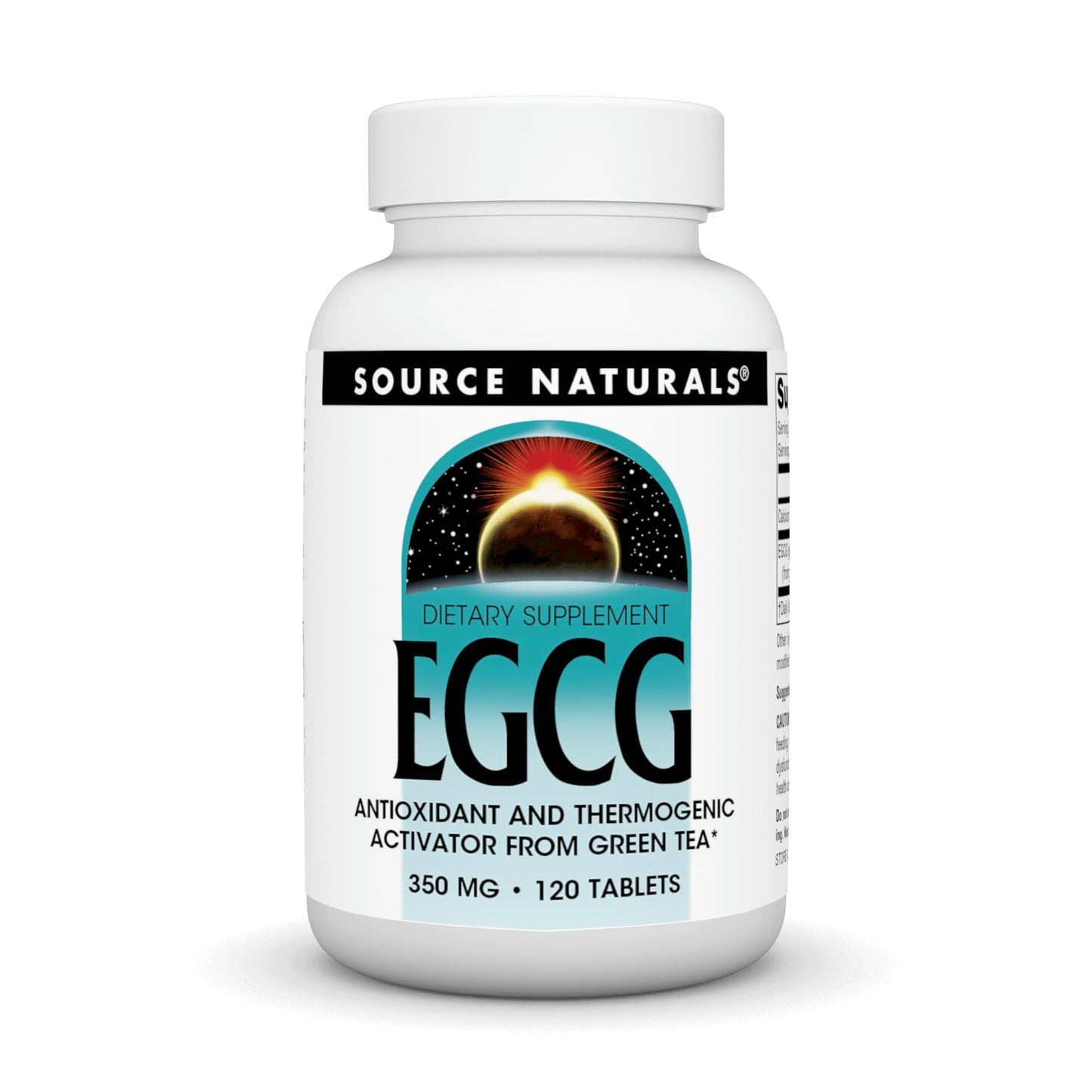 Source Naturals EGCG, Antioxidant and Thermogenic Activator from Green Tea*, 350 mg - 120 Tablets