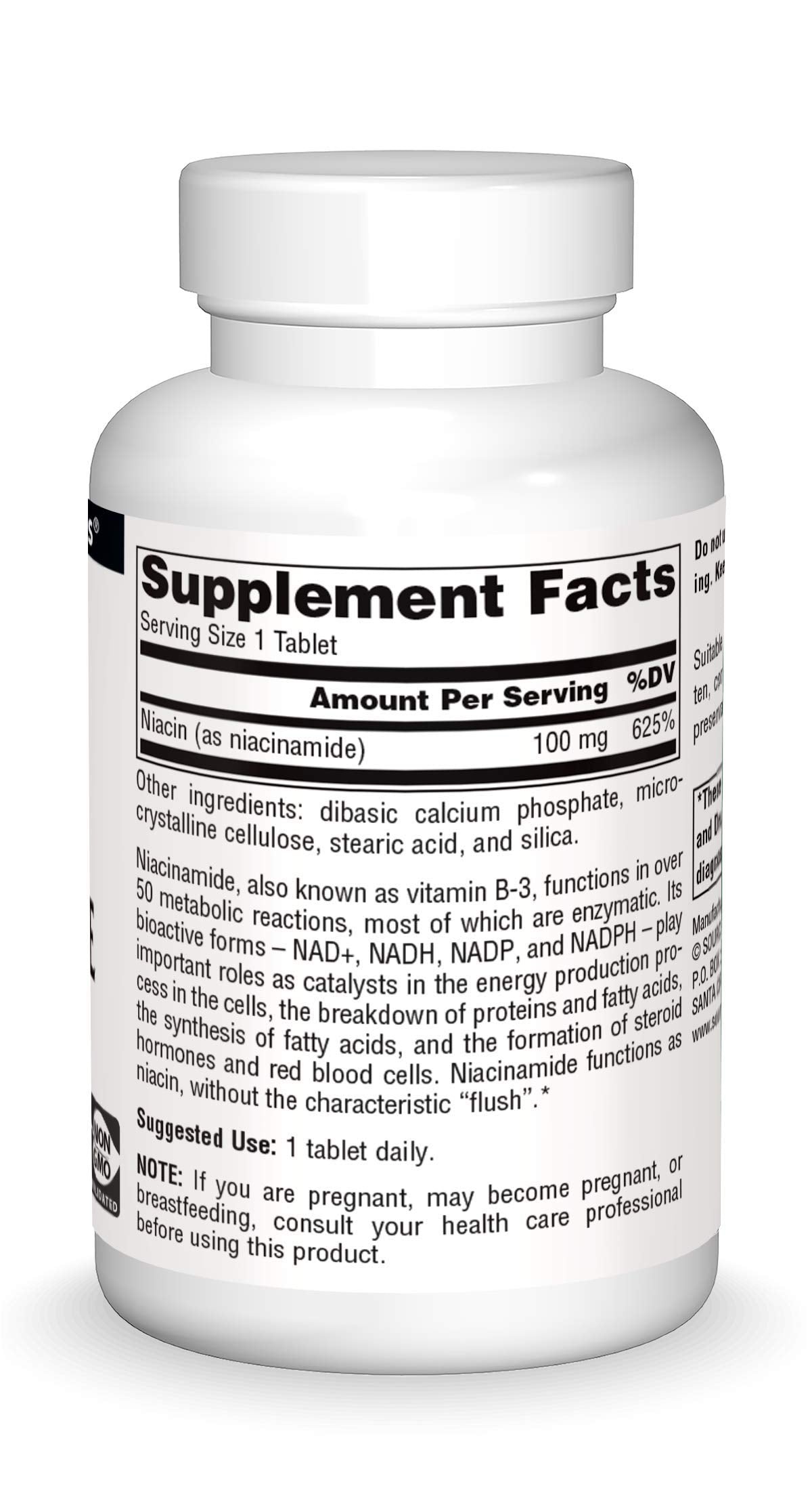 Pre-Order | Arrives in 5–10 Days – Source Naturals Niacinamide B-3, 100 mg Dietary Supplement - 250 Tablets