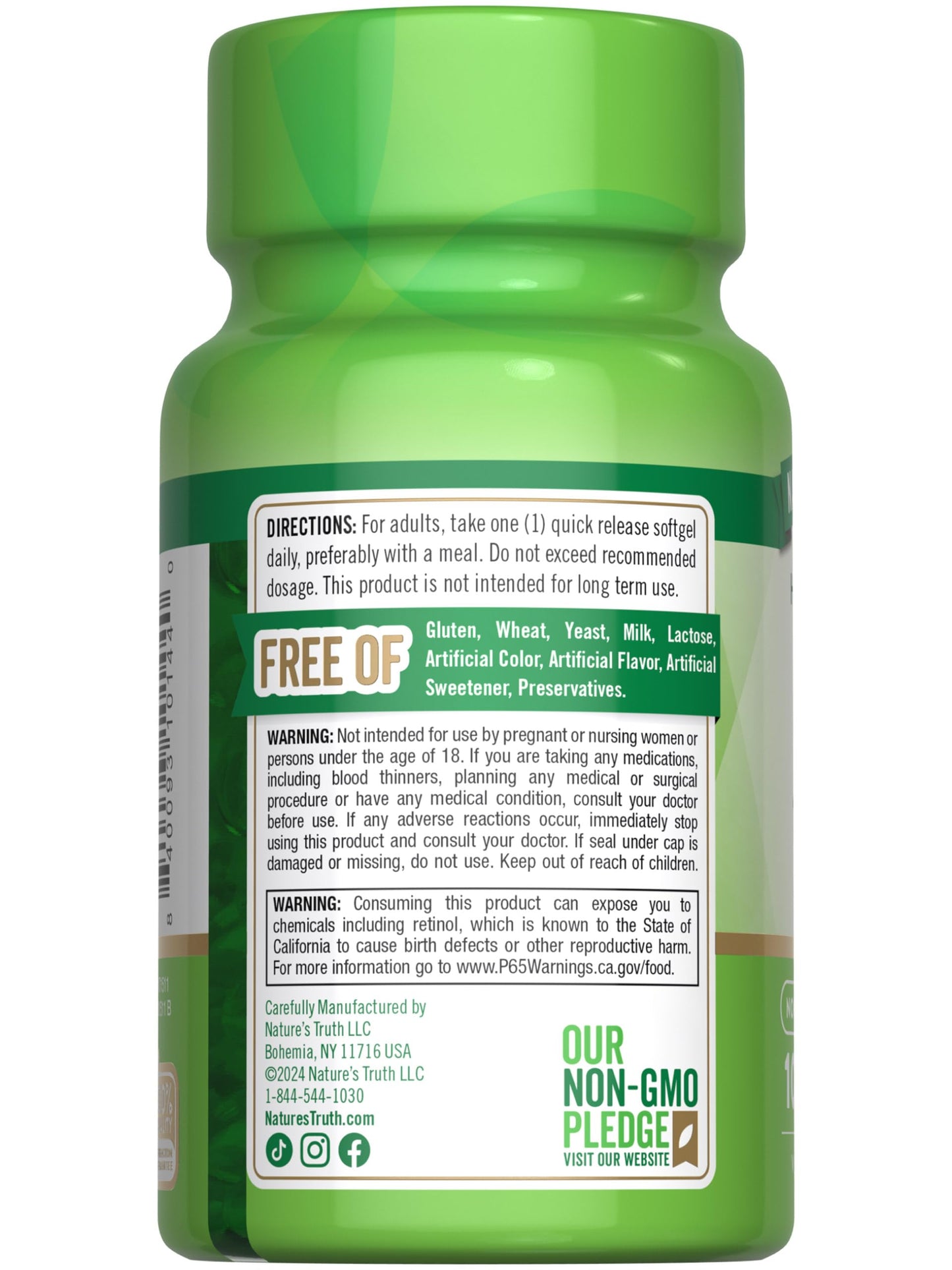 Nature's Truth Vitamin A 10000 IU Softgels | 100 Count | Non-GMO & Gluten Free Supplement