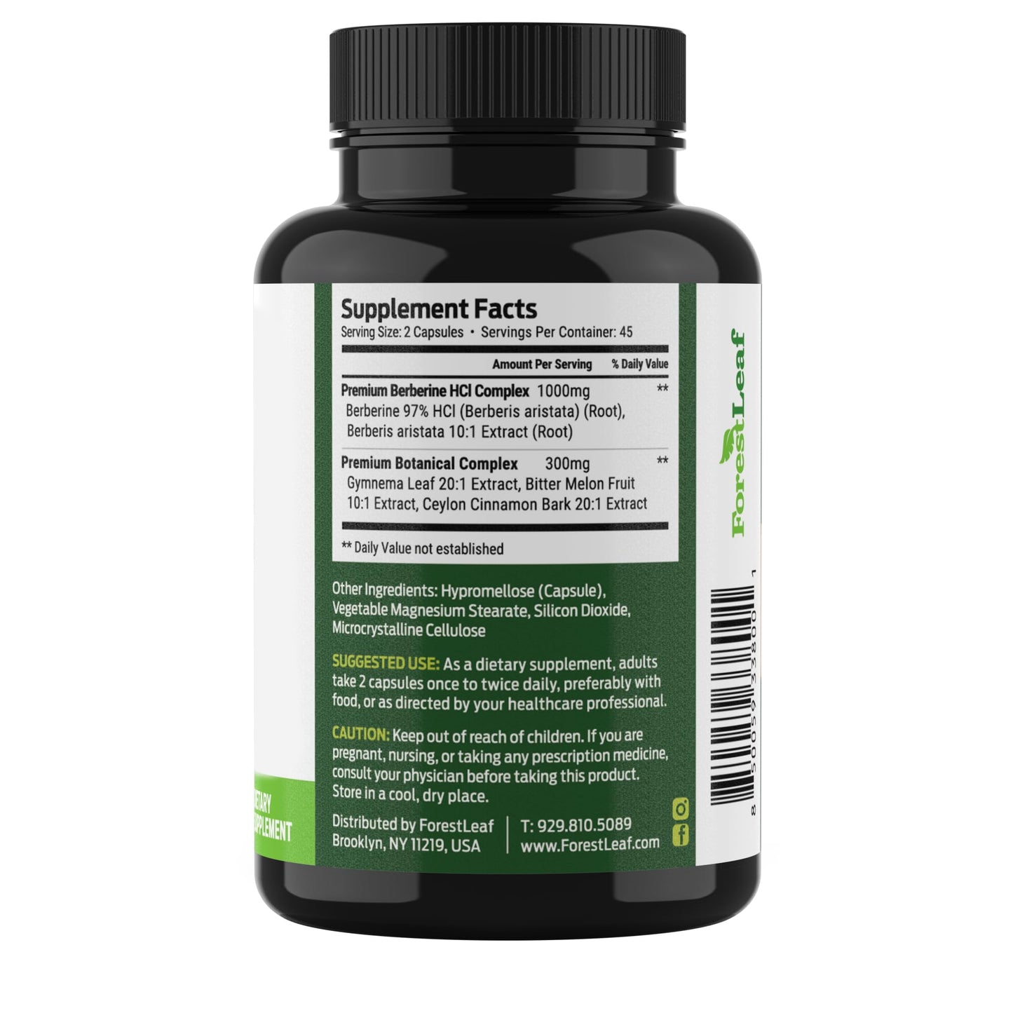 Pre-Order | Arrives in 5–10 Days – Berberine Supplement 1300mg per Serving- 97% Tested Ultra High Potency Berberine HCl with Ceylon Cinnamon, Bitter Melon & Gymnema, 10:1 Extract Berberis Supplements, Weight Management, 90 Veggie Caps