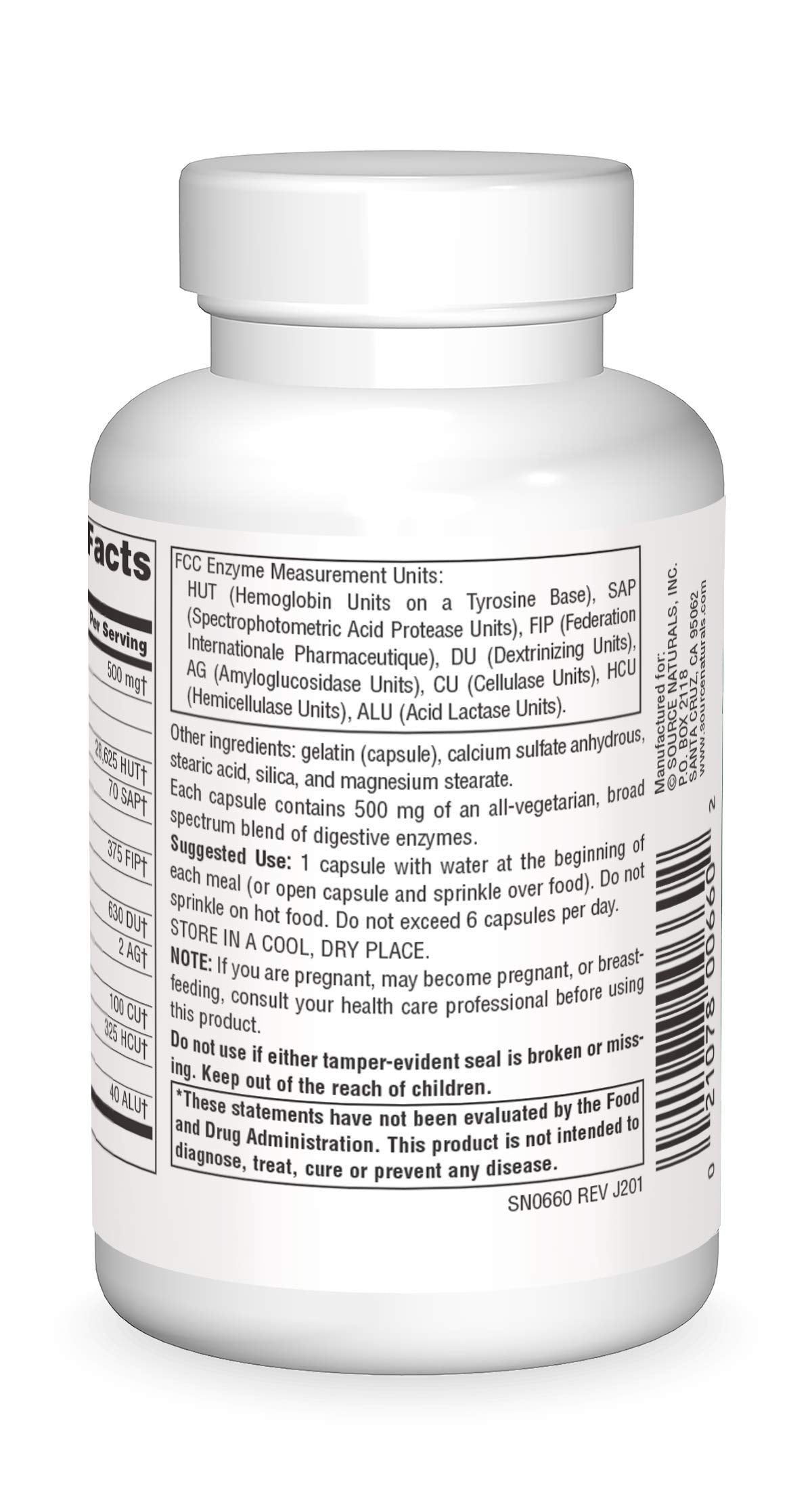 Pre-Order | Arrives in 5–10 Days – Source Naturals Essential Enzymes 500mg Bio-Aligned Multiple Supplement Herbal Defense for Digestion, Gas & Constipation Relief - Strong Immune System Support* - 120 Capsules