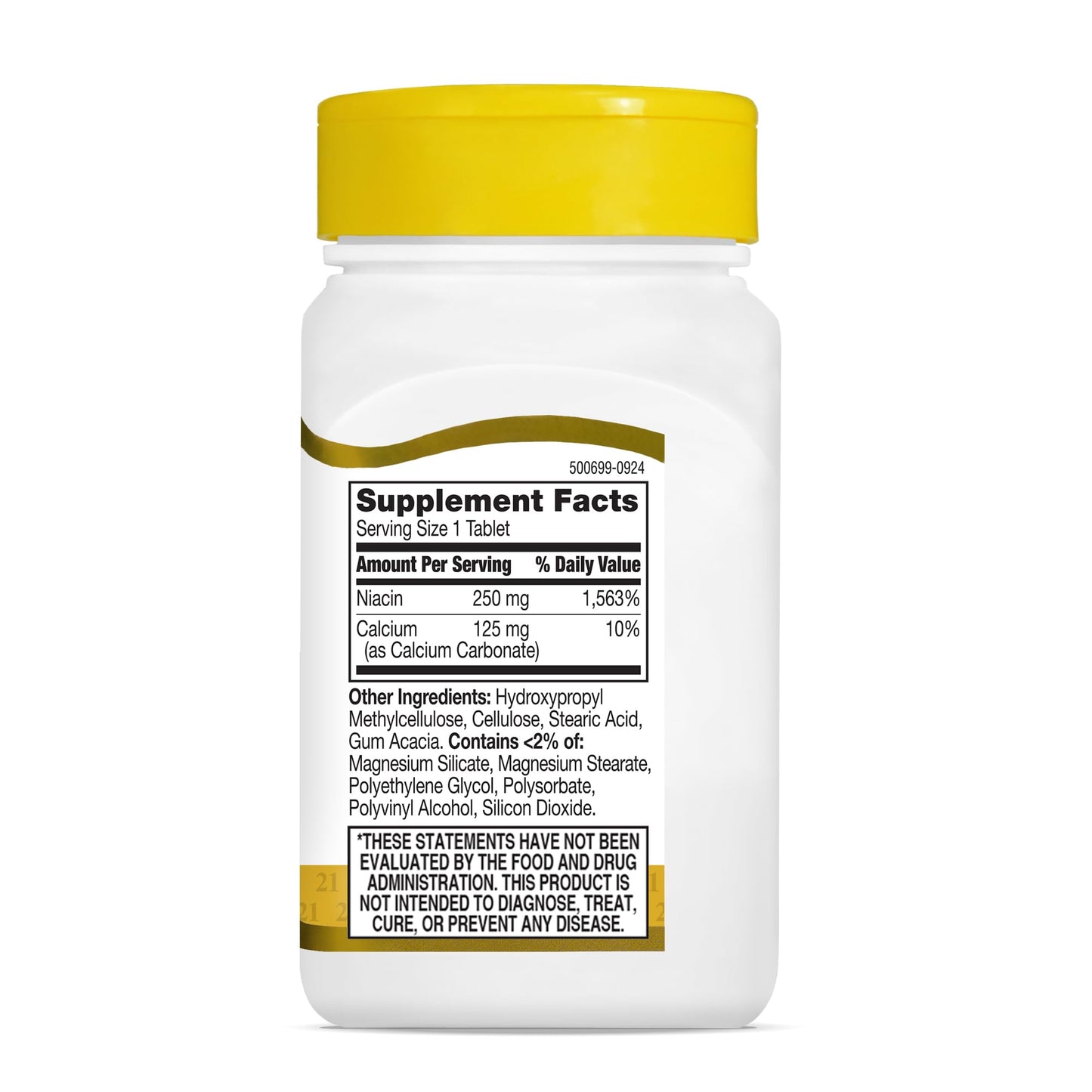 21st Century Niacin 250 mg Tablets, 110-Count (Pack of 2)