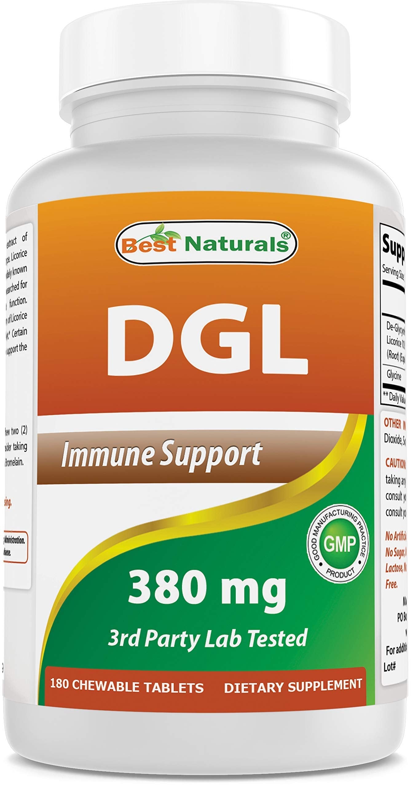 Best Naturals DGL Chewable 380 mg & Magnesium Oxide 500 mg