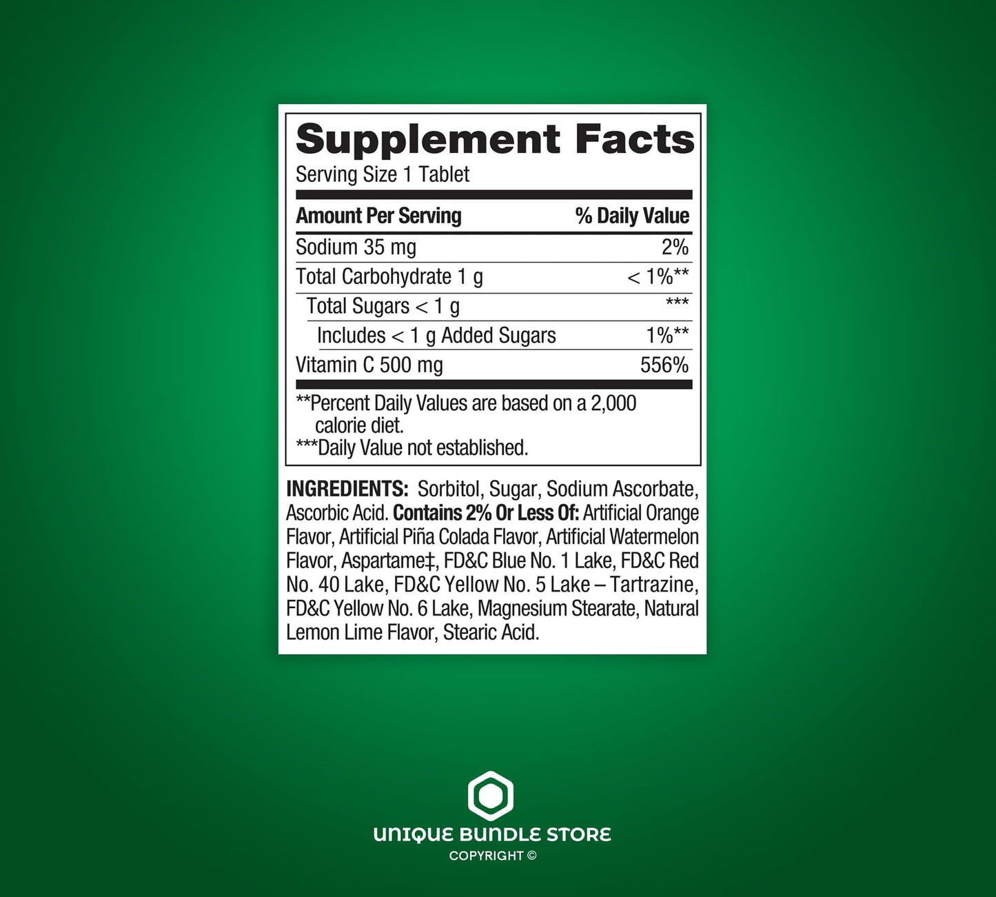 Spring Valley, Vitamin C 500mg, Tropical Fruit Flavor 200 Count Tablets, Chewable Vitamin C, Dietary Supplement + 7 Day Pill Organizer Included (Pack of 2)