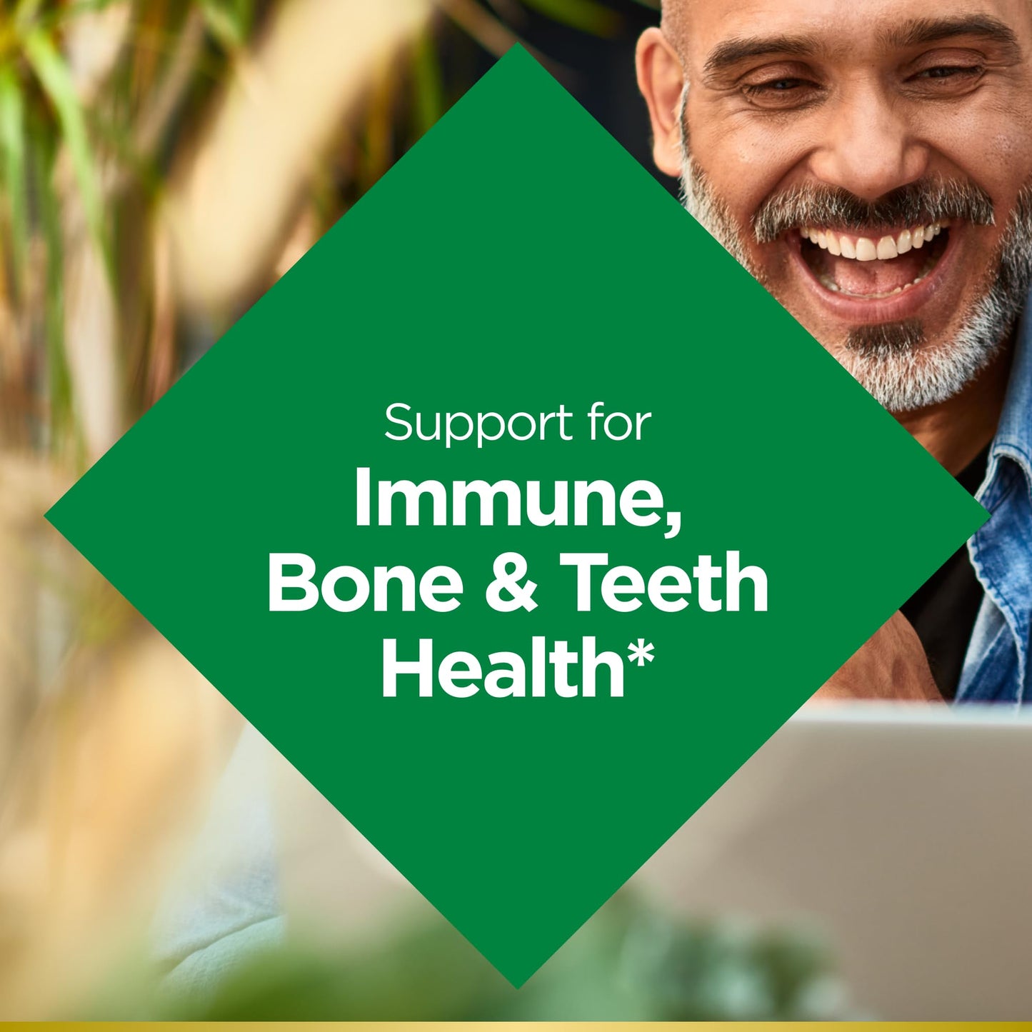 Nature's Bounty Vitamin D 5000 IU Gummies, Vitamin D3 High Potency Immune Support & Bone Health Supplement, 5000 IU in 1 Gummy, Strawberry Flavor, 2 Month Supply, 60 Vegetarian Gummies for Adults