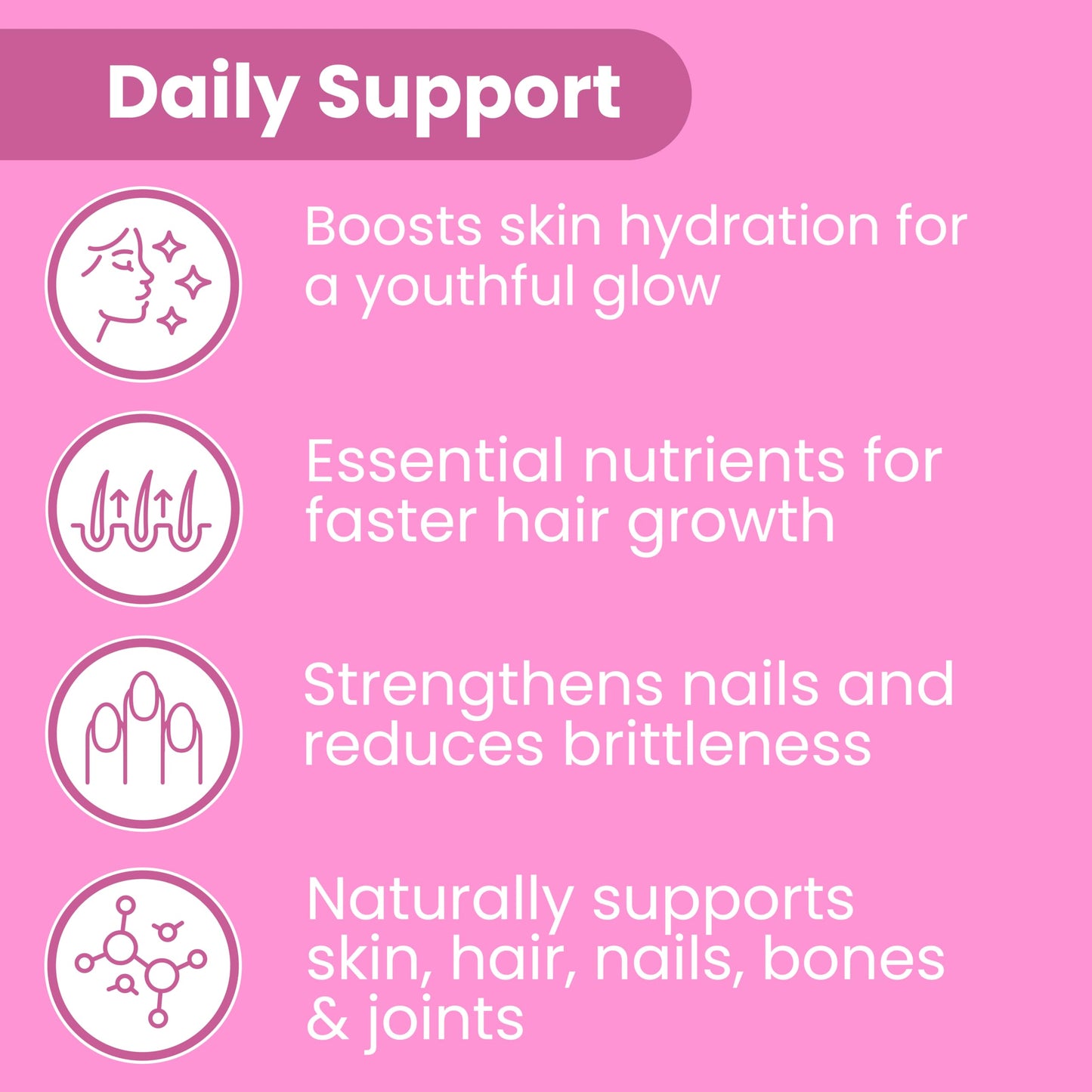Sanar Naturals Biotin Collagen Pills - Hair Skin and Nails Vitamins, Boost Hair Growth - Hydrolyzed Collagen Peptides for Women & Men, Biotin Supplement with Vitamin C, 150 Capsules