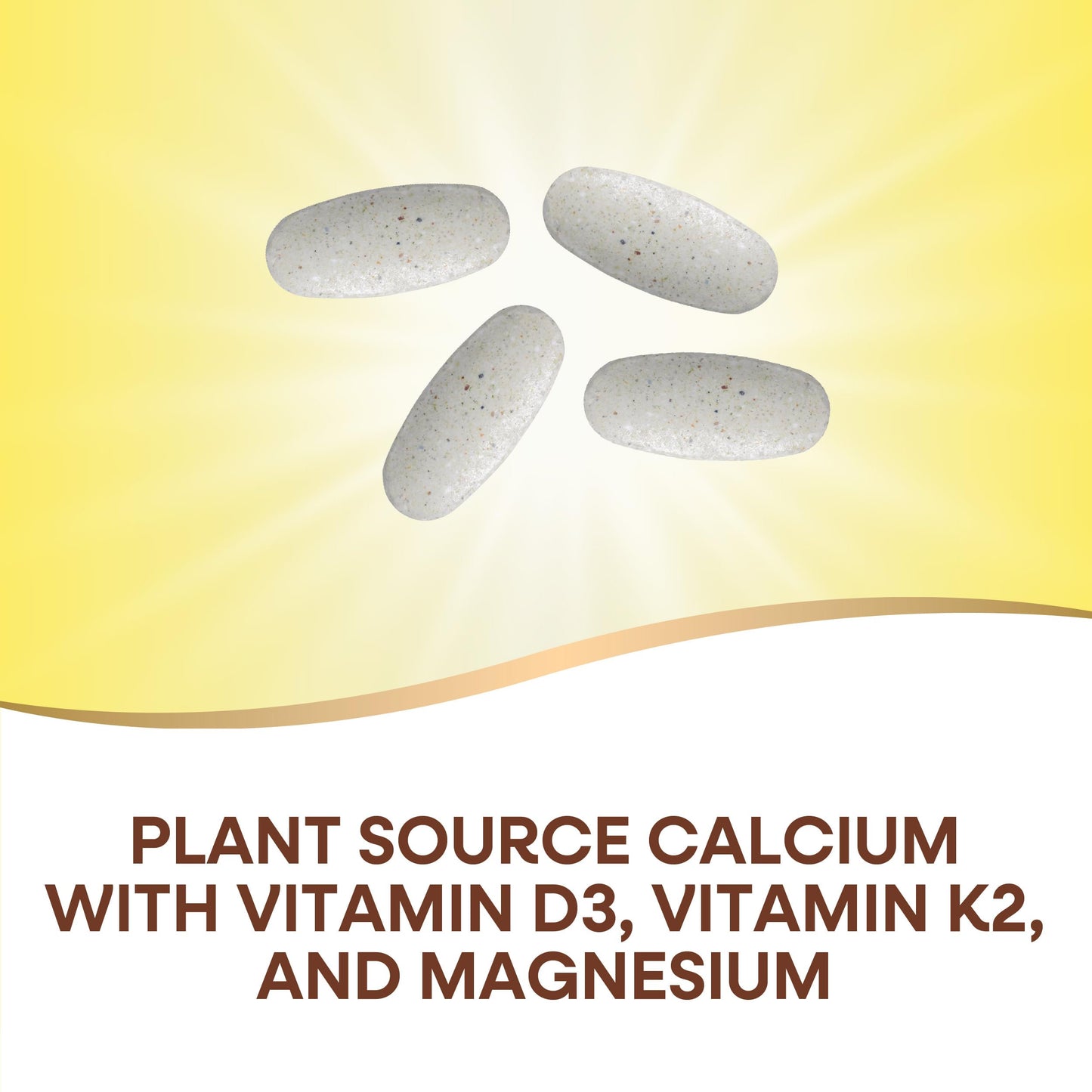 Nature's Way Alive! Calcium Max Absorption, Bone Support*, Plant Source Calcium, Vitamin D3 & K2, Magnesium, 120 Tablets (Packaging May Vary)