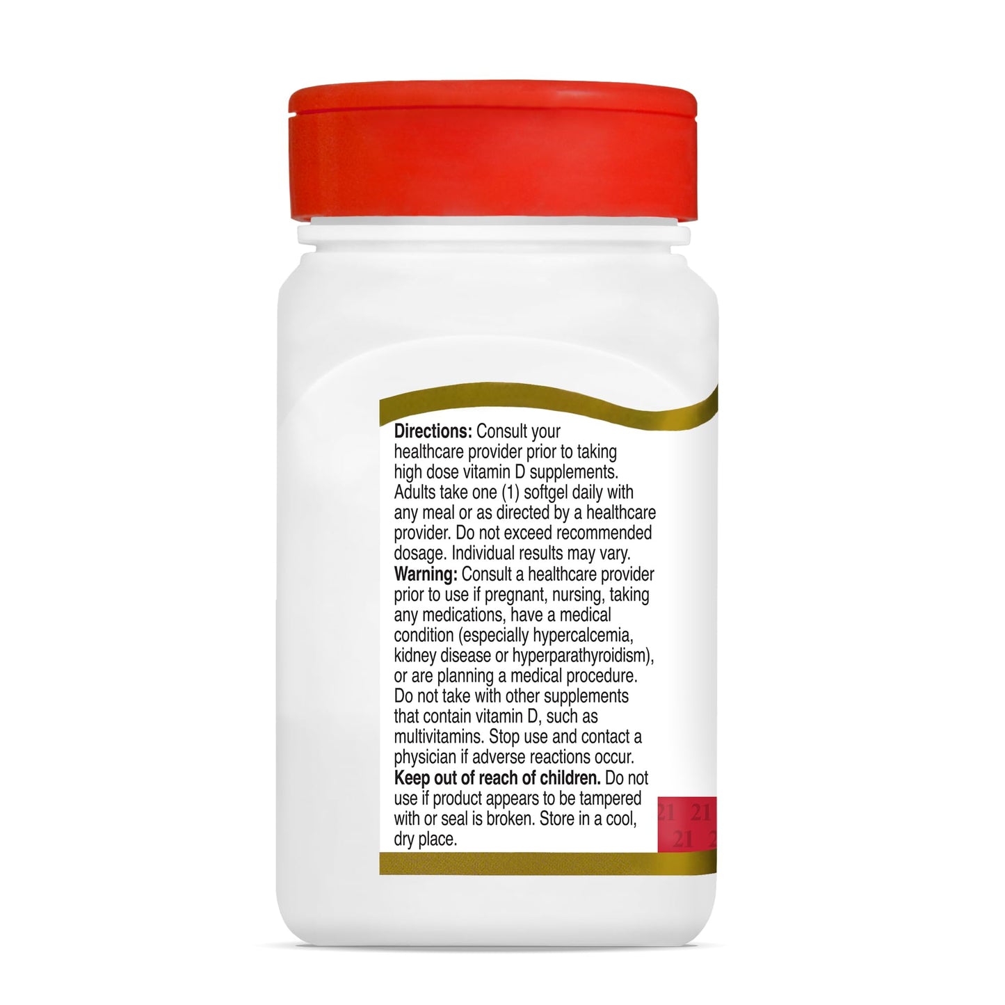 21st Century Vitamin D3 250 mcg (10,000 IU) Rapid Release Softgels, 110 Count (Pack of 2)