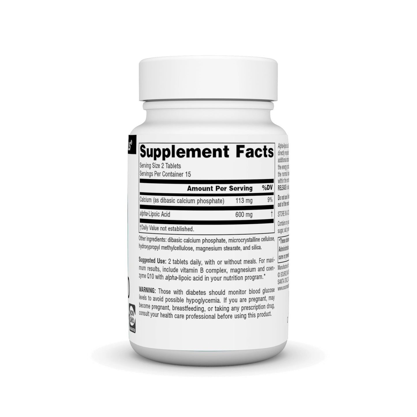 Pre-Order | Arrives in 5–10 Days – Source Naturals Alpha Lipoic Acid - Supports Healthy Sugar Metabolism, Liver Function & Energy Generation*, 300mg - 30 Time Release Tablets