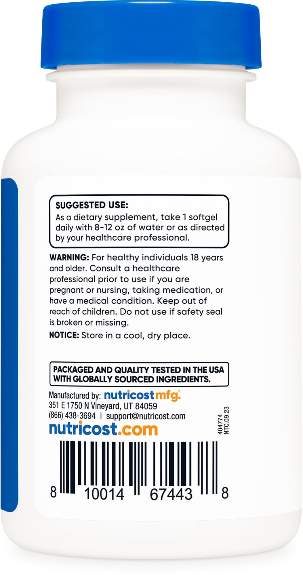 Pre-Order | Arrives in 5–10 Days – Nutricost Vitamin D3 2000 iu Softgels, 240 Softgels - Non-GMO & Gluten Free