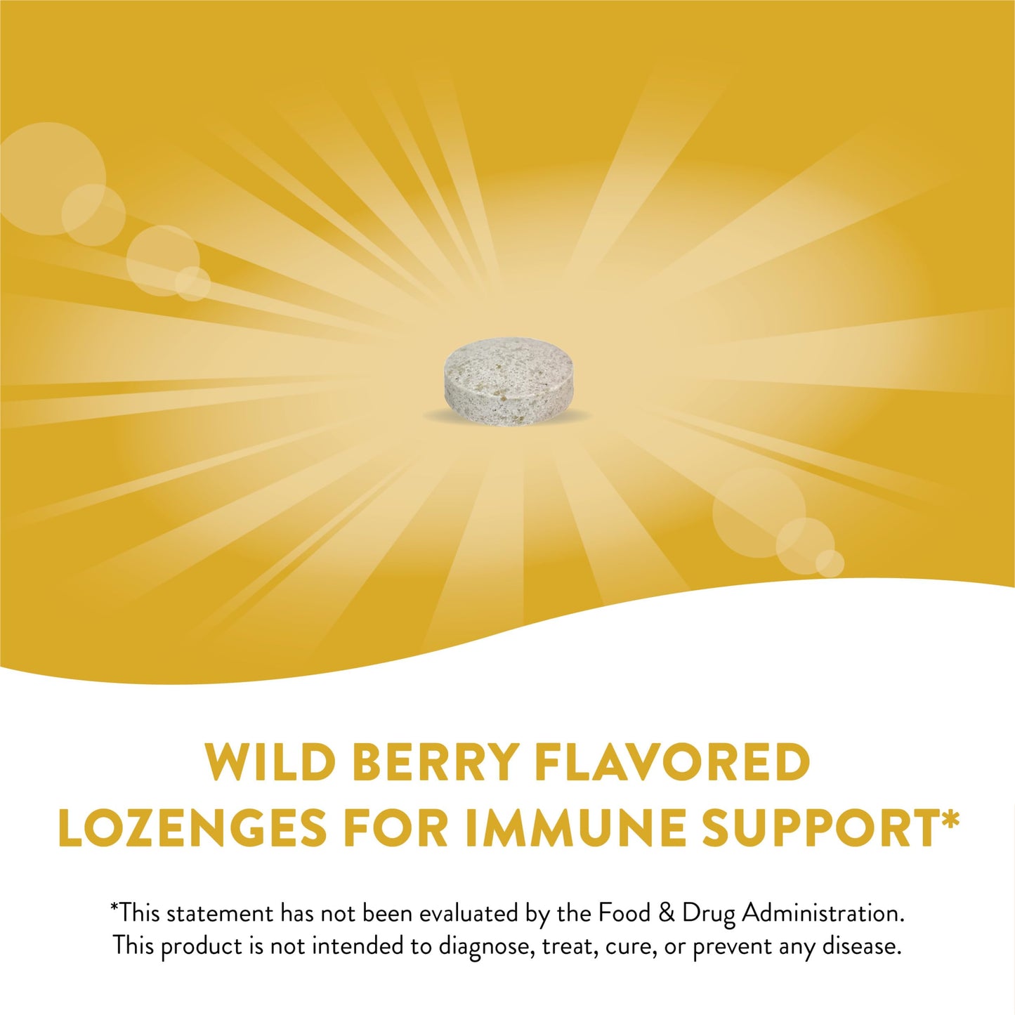 Nature's Way Zinc Lozenges with Vitamin C & Echinacea, Immune Support*, Wild Berry Flavored, 60 Lozenges (Pack of 2)