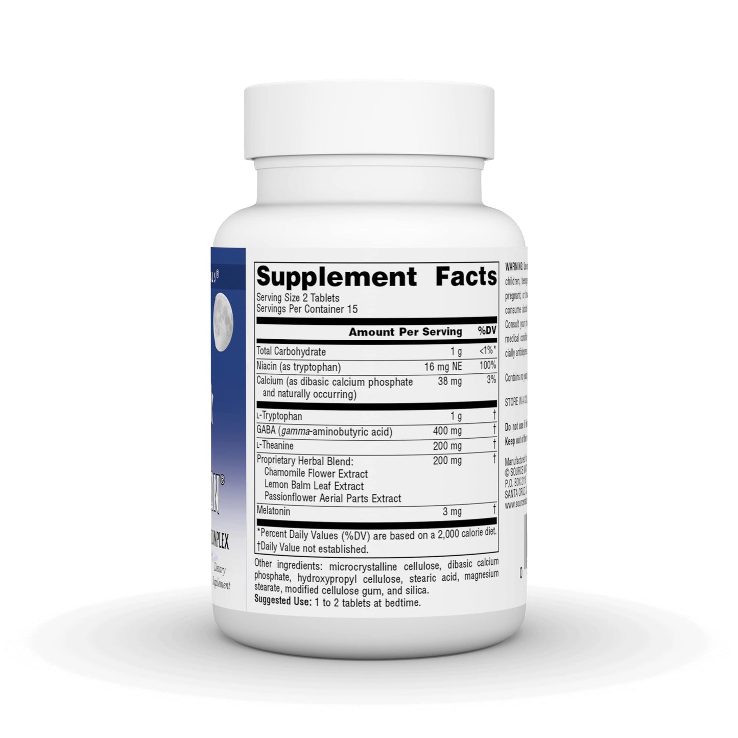 Pre-Order | Arrives in 5–10 Days – Source Naturals Sleep Science Sleep Rejuvenation, Melatonin and Tryptophan Complex - 30 Tablets