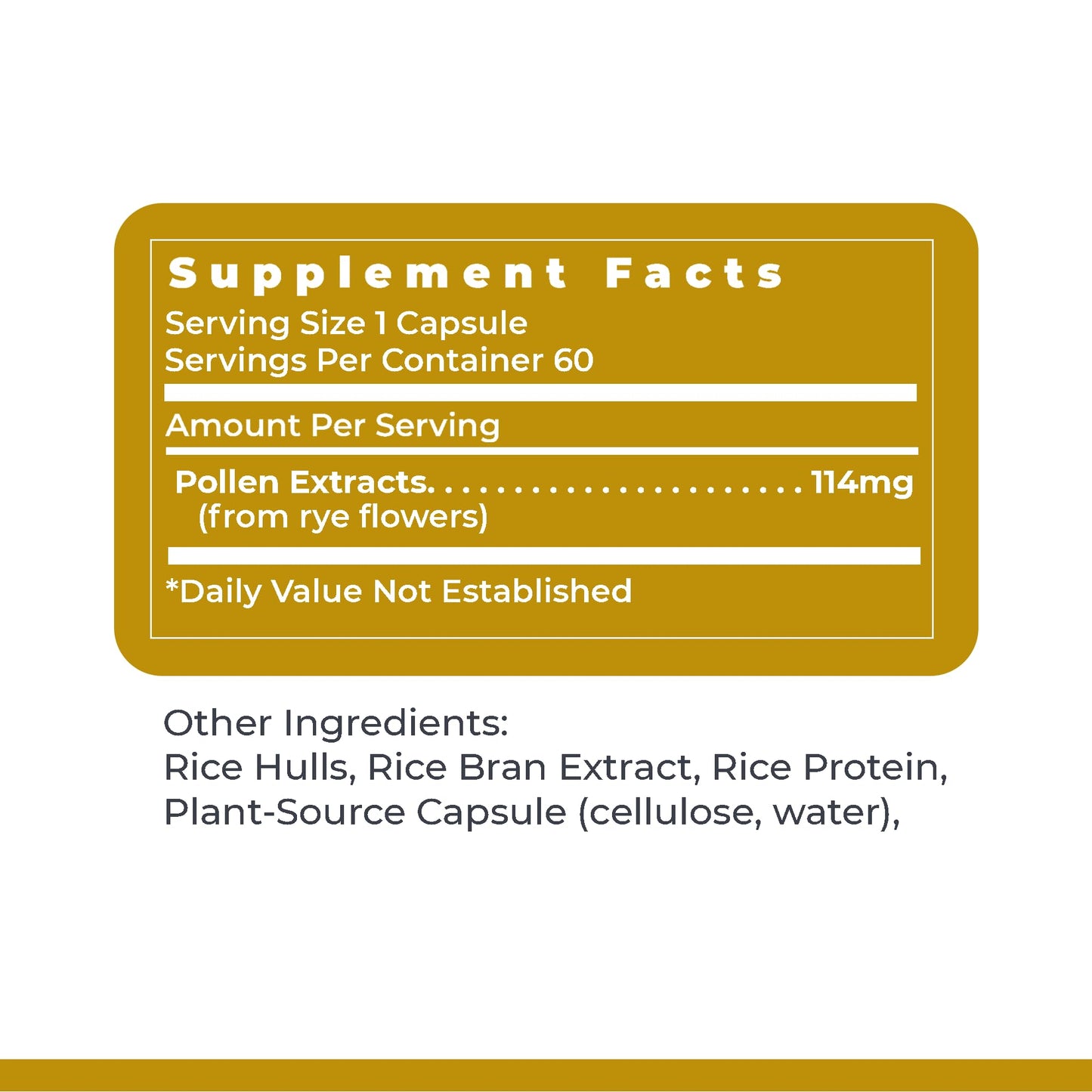 Premier Research Labs UltraPollen - Bee Pollen Supplement, Rye Pollen Extract, Prostate Health, Bee Pollen Extract from Rye Flower with Amino Acids, Supplement for Men & Women- 45 Vegetarian Capsules