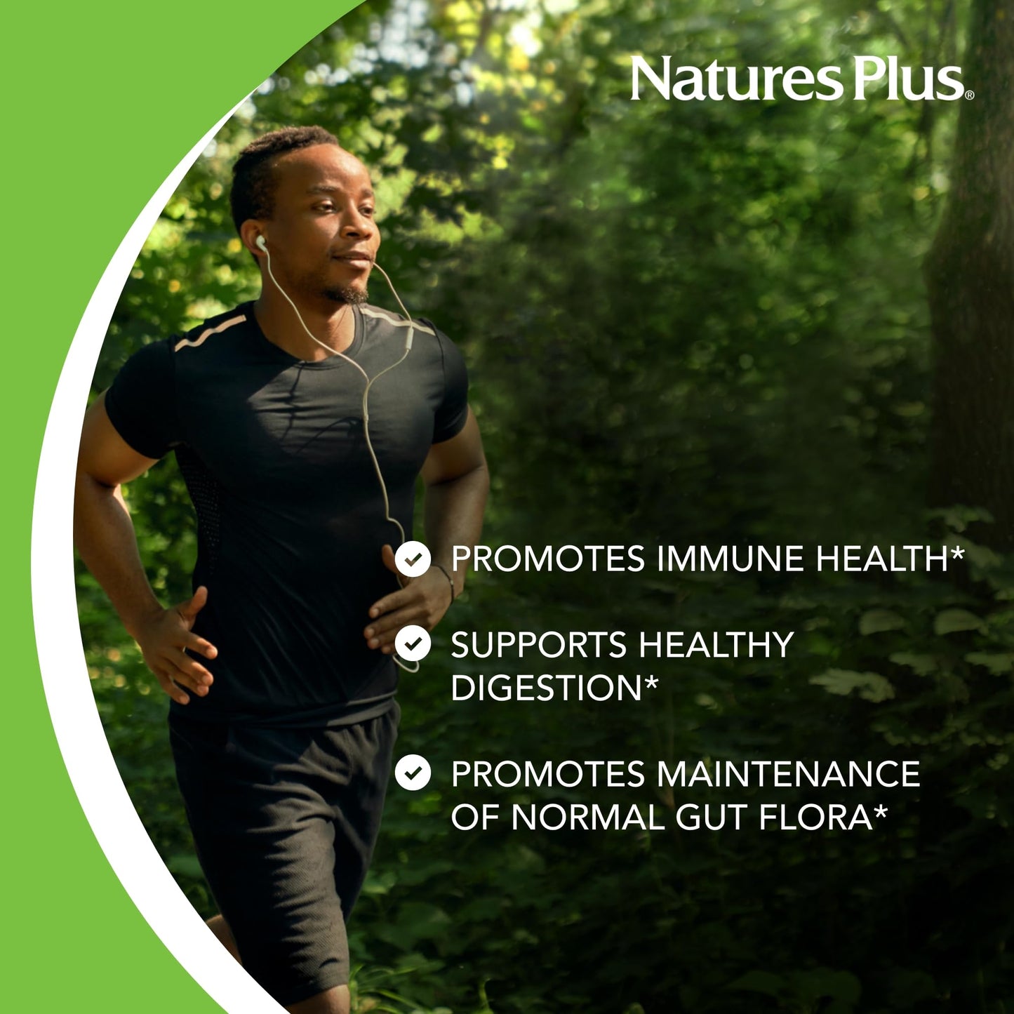 Natures Plus Acidophilus with Pectin - 90 Capsules - Probiotic Supplement with 1 Billion Viable Cells & Pectin - Vegan, Gluten Free - 90 Servings