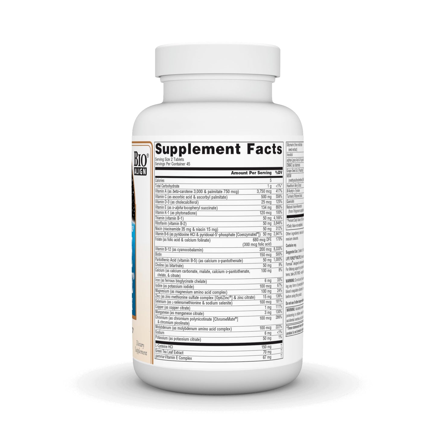 Pre-Order | Arrives in 5–10 Days – Source Naturals Life Force Multiple Daily Multivitamin High Potency Essential Vitamins, Minerals, Antioxidants & Nutrients - Energy & Immune Boost - 90 Tablets