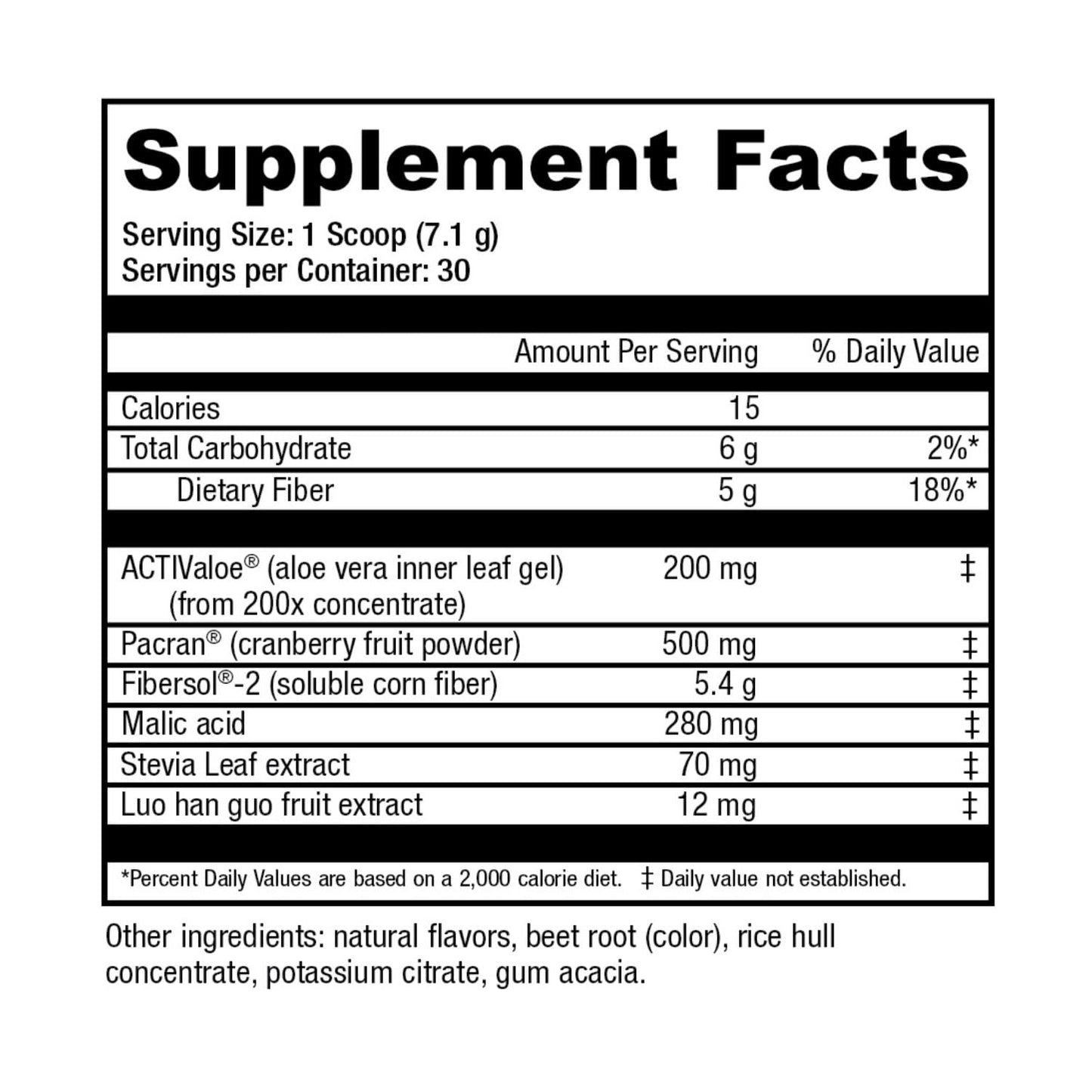 NatureCity AloeCran Sugar Free Drink Mix Supplement | Pure Aloe Vera, Cranberry Powder & Dietary Fiber| Unsweetened Cranberry Concentrate | Supports Digestive, Urinary & Metabolic Health | 30 Servings