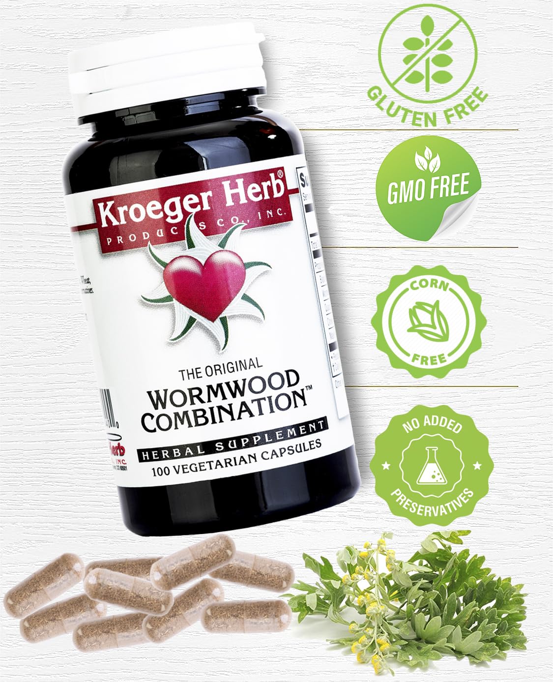 KROEGER HERB Kroeger Wormwood Combination, 100 CT