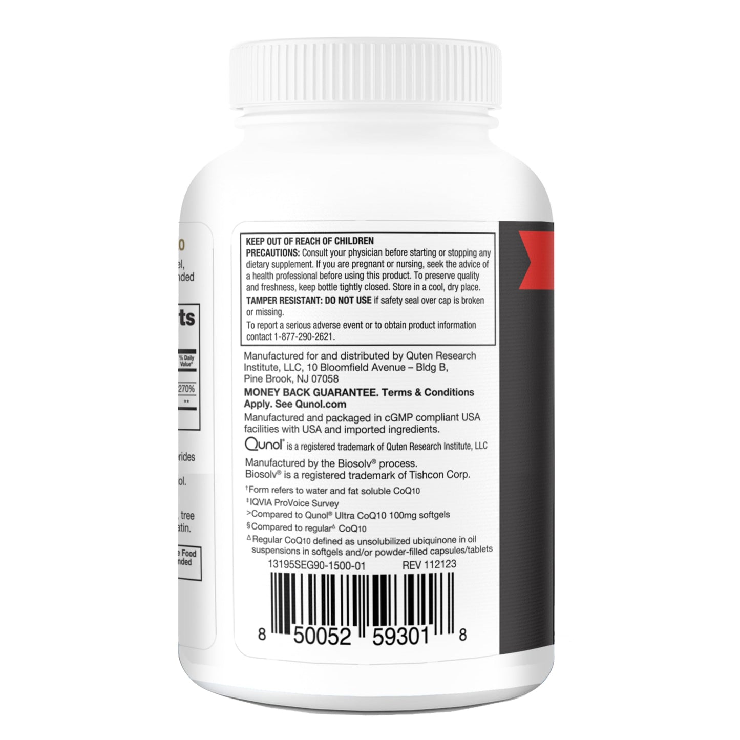 Qunol CoQ10 200mg Softgels, Ultra CoQ10 - Ultra High Absorption Coenzyme Q10 Supplements - Antioxidant Supplement for Vascular and Heart Health & Energy Production, 90 Count