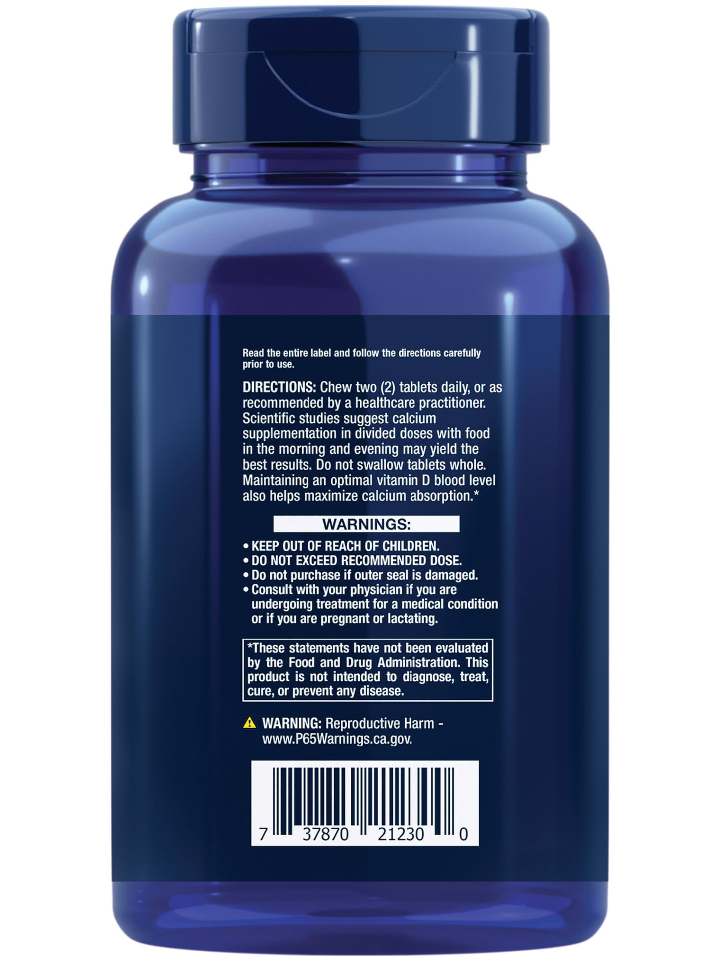Life Extension Bone Restore Calcium Supplement Chewable Tablets, Bone Health Supplement, Calcium, Vitamin D, Minerals, Gluten Free, Non-GMO, 60 Tablets