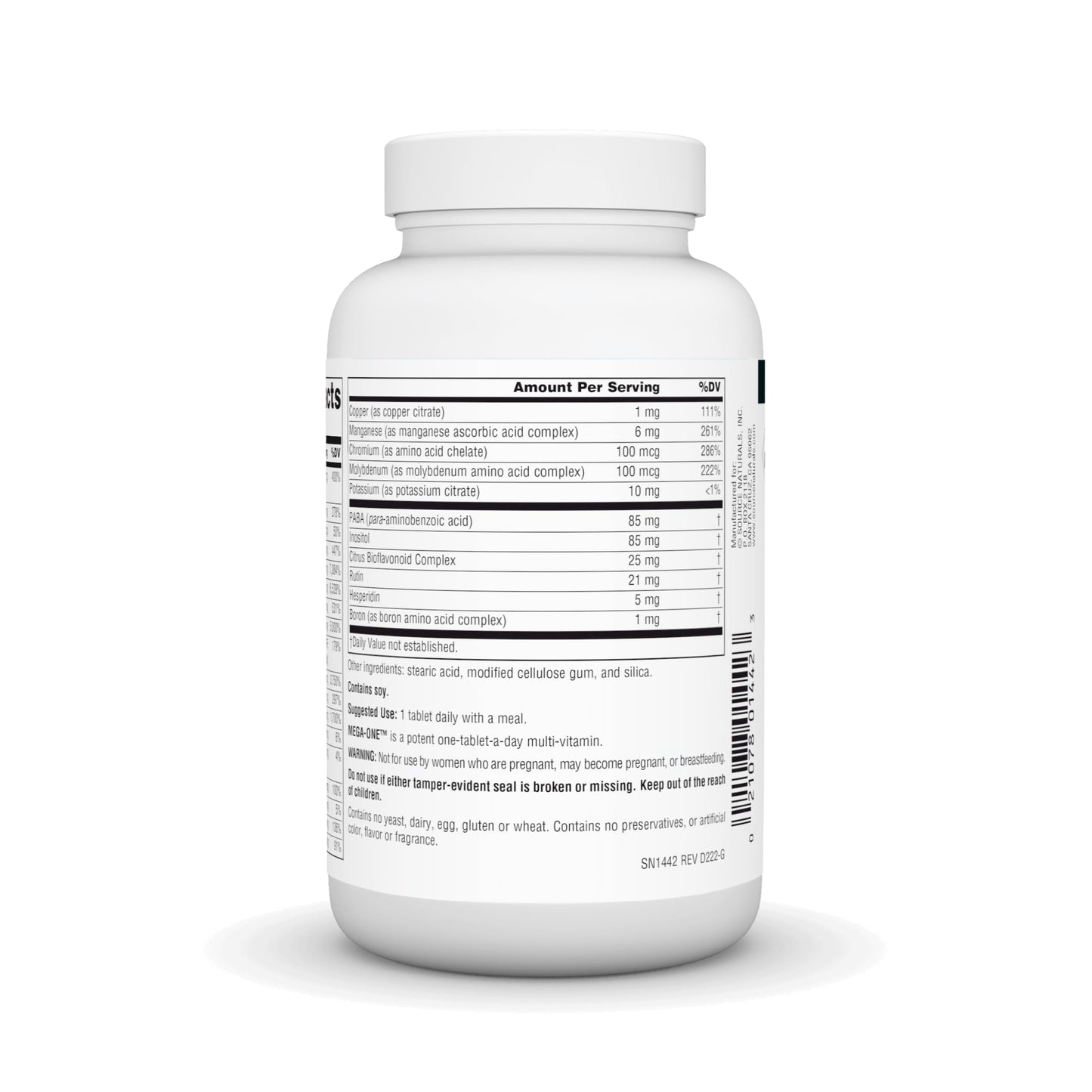 Pre-Order | Arrives in 5–10 Days – Source Naturals Mega-One Muti-Vitamin with Minerals, No Iron - 90 Tablets