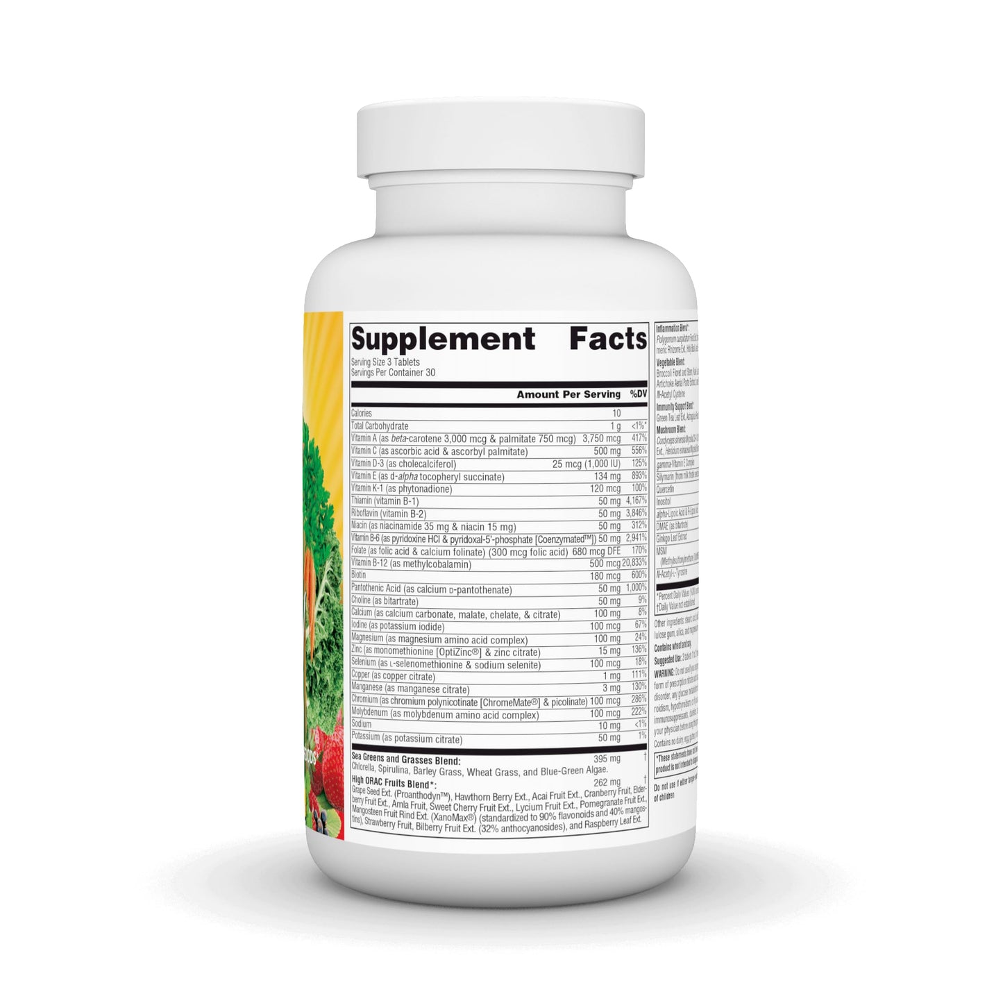 Pre-Order | Arrives in 5–10 Days – Source Naturals Life Force Green Multiple, Energy Activator with Superfoods* - 90 Tablets