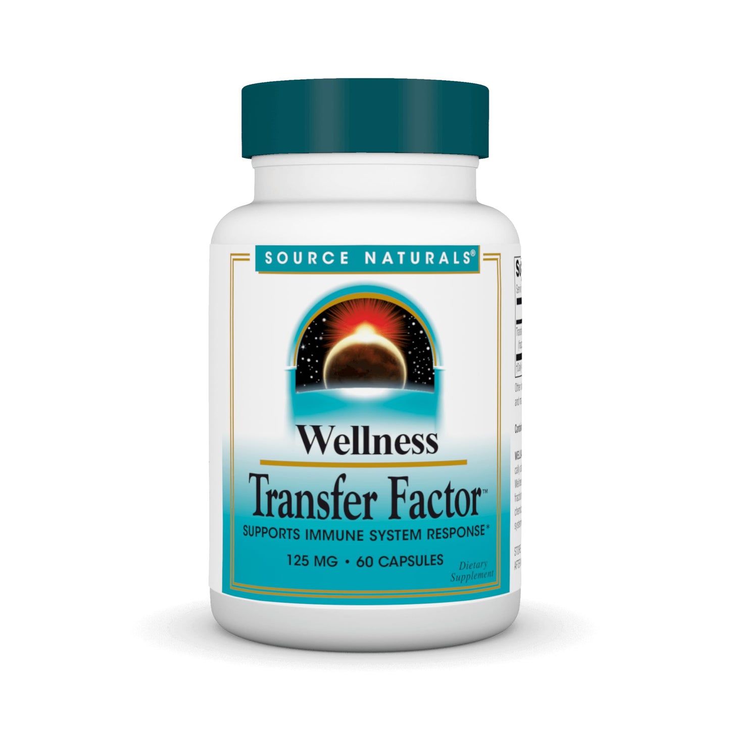 Source Naturals Wellness Transfer Factor, Supports Immune System Response* 125mg, 60 Capsules
