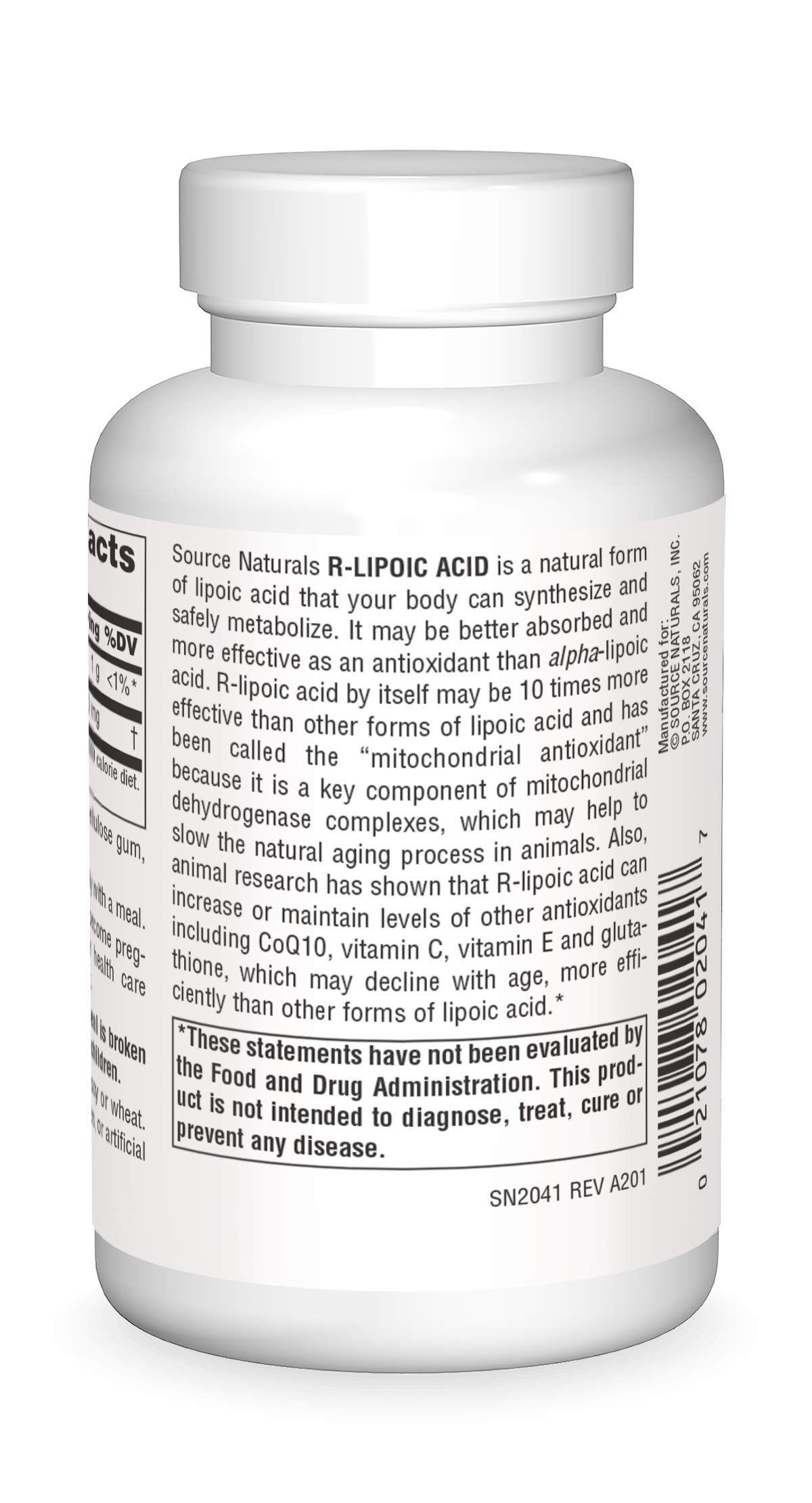 Pre-Order | Arrives in 5–10 Days – Source Naturals R-Lipoic Acid 100mg, 120 Tablets