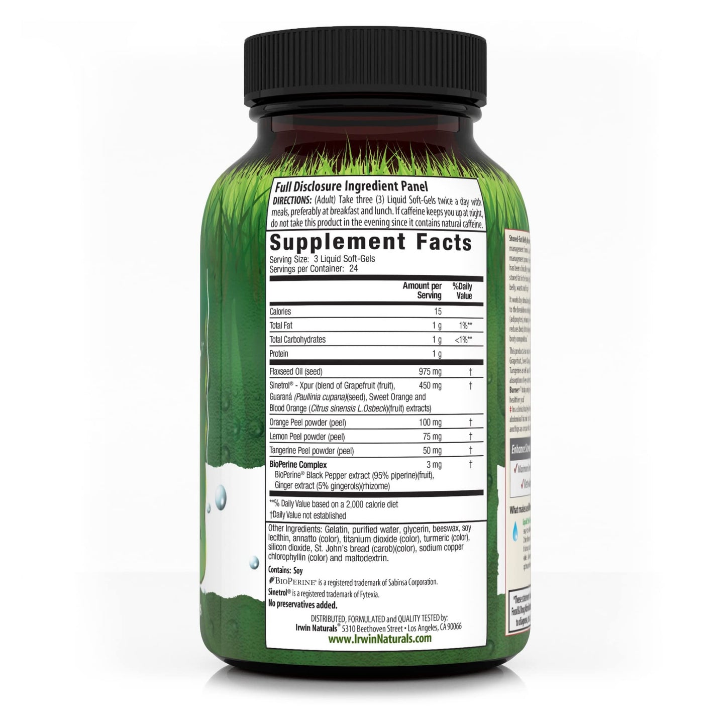 Irwin Naturals Stored-Fat Belly Burner - 72 Liquid Soft-Gels