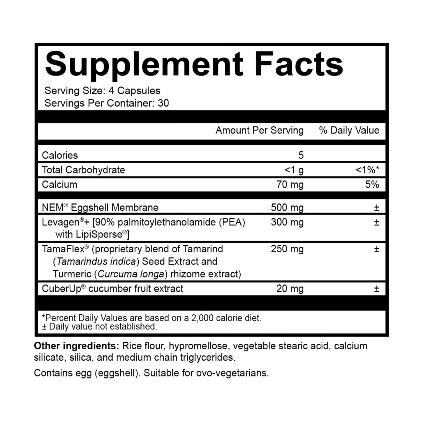 NatureCity True-Joint FLX Joint Supplement Formula (120 Capsules) | TamaFlex, NEM Eggshell Membrane, Levagen+ PEA & CuberUp | Supports Joint Comfort, Flexibility, Mobility, Function & Cartilage Health
