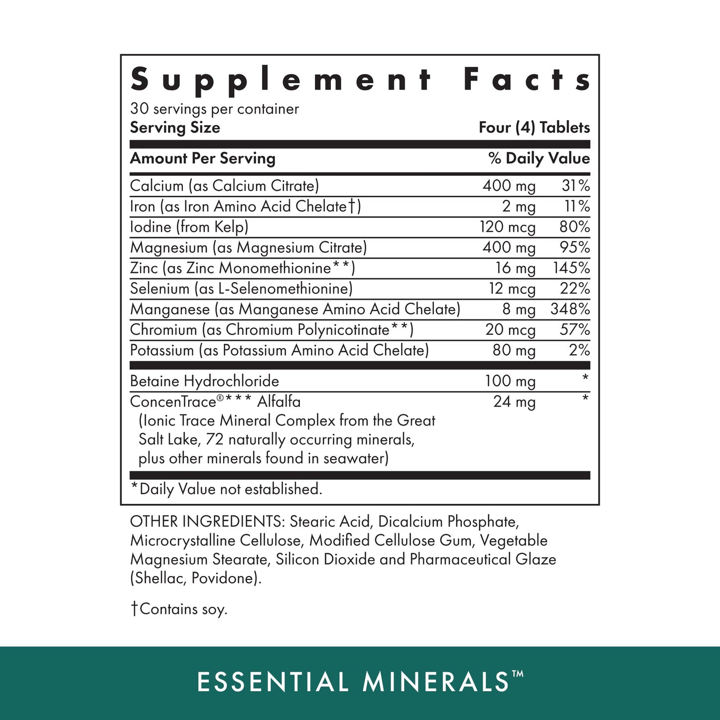 MICHAEL'S Health Naturopathic Programs Essential Minerals - 120 Vegetarian Tablets - Supports Nerve Communication & Proper Functioning of Muscles - Kosher - 30 Servings