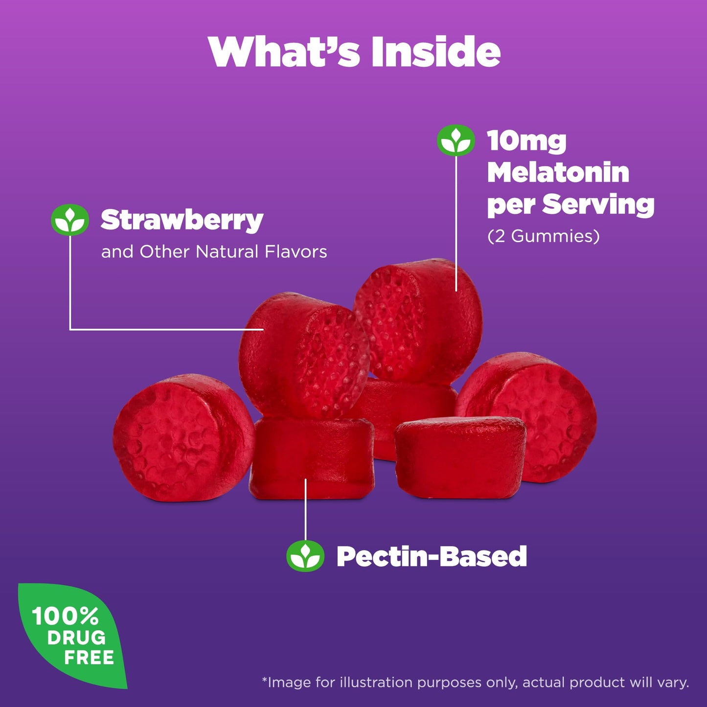 Natrol Kids Melatonin 1mg 140 Berry Gummies Melatonin 10mg 90 Strawberry Gummies Sleep Aid