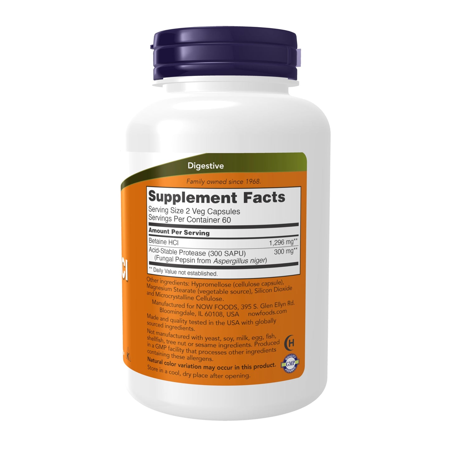 Pre-Order | Arrives in 5–10 Days – NOW Foods Supplements, Betaine HCl 648 mg, Vegetarian Formula, Digestive Support*, 120 Veg Capsules