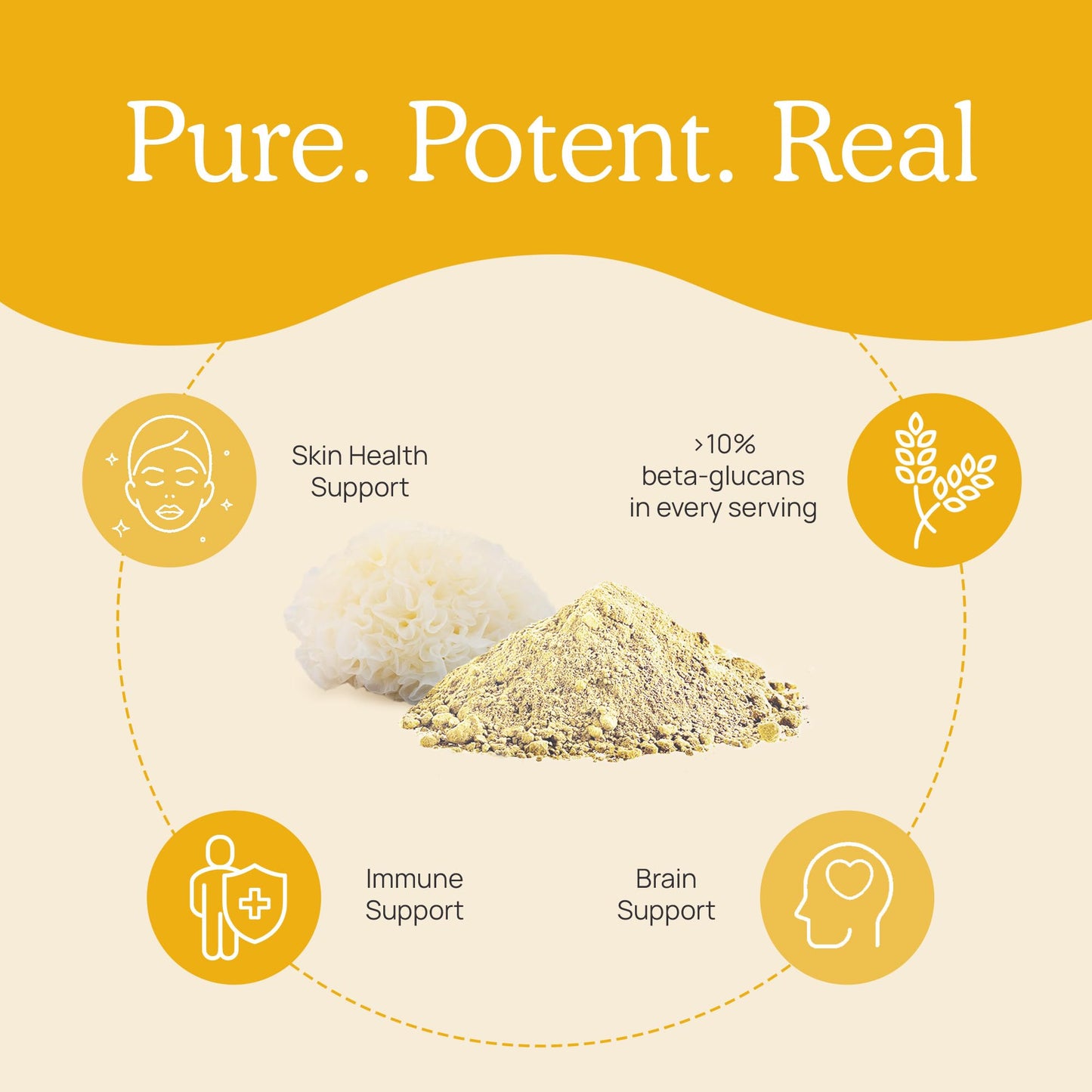 Real Mushrooms Tremella Mushroom Extract 120 ct Blend for Daily Wellness Routine - Vegan, Non-GMO, Organic Supplements Humans Support Supplement