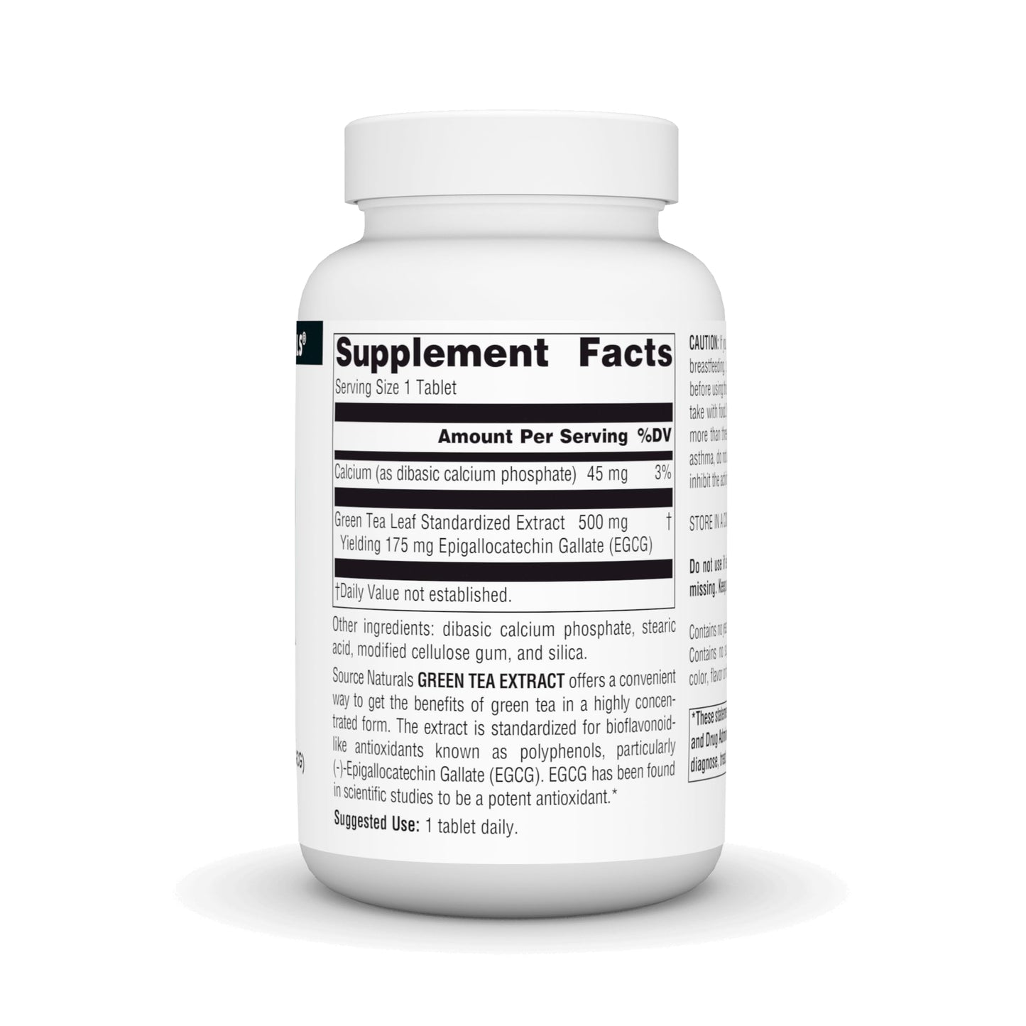 Source Naturals Green Tea Extract 500 mg Super Antioxidant - 120 Tablets
