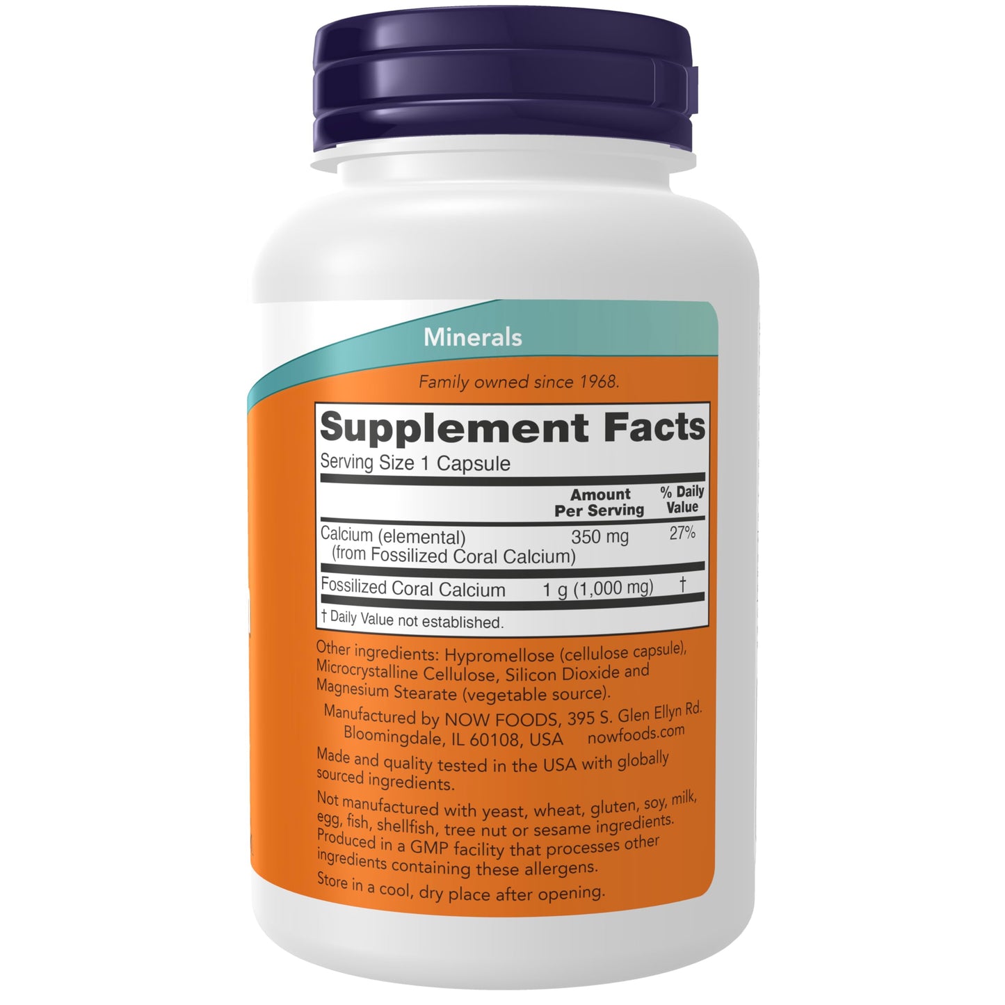 Pre-Order | Arrives in 5–10 Days – NOW Supplements, Coral Calcium 1,000 mg, Bone Health*, Healthy pH Balance*, 100 Veg Capsules