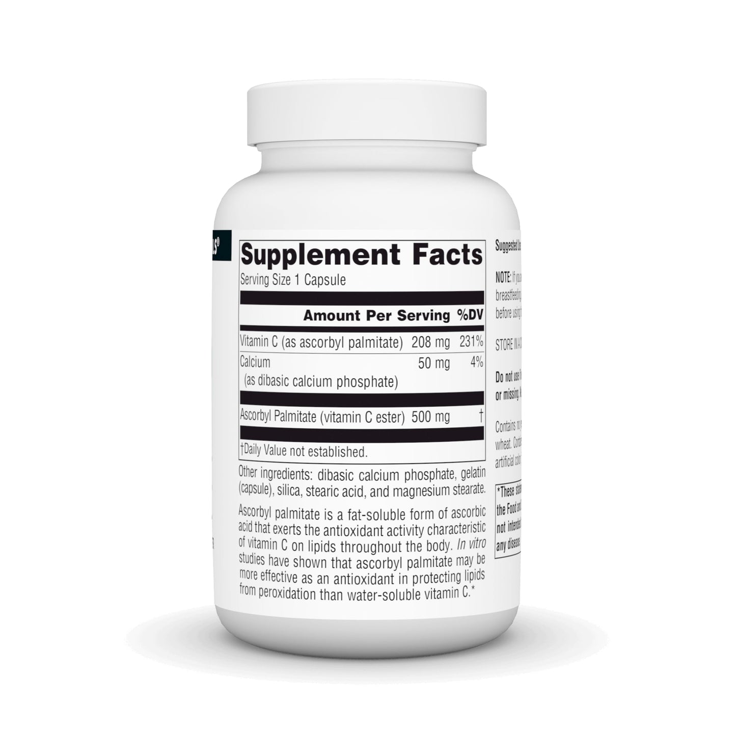 Pre-Order | Arrives in 5–10 Days – Source Naturals Ascorbyl Palmitate 500mg, 90 Capsules