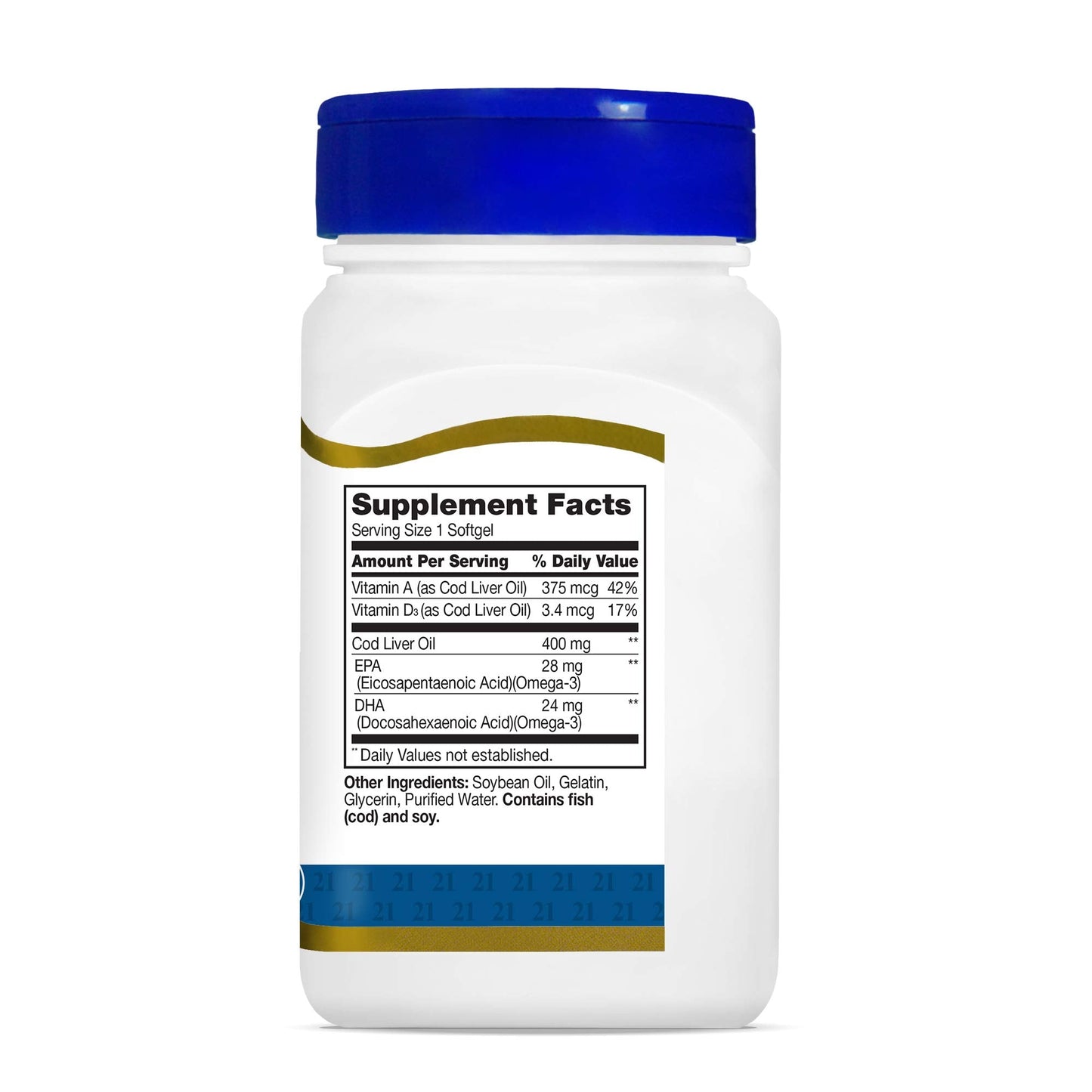 Pre-Order | Arrives in 5–10 Days – 21st Century Cod Liver Oil Softgels, 110 Count (Pack of 3)