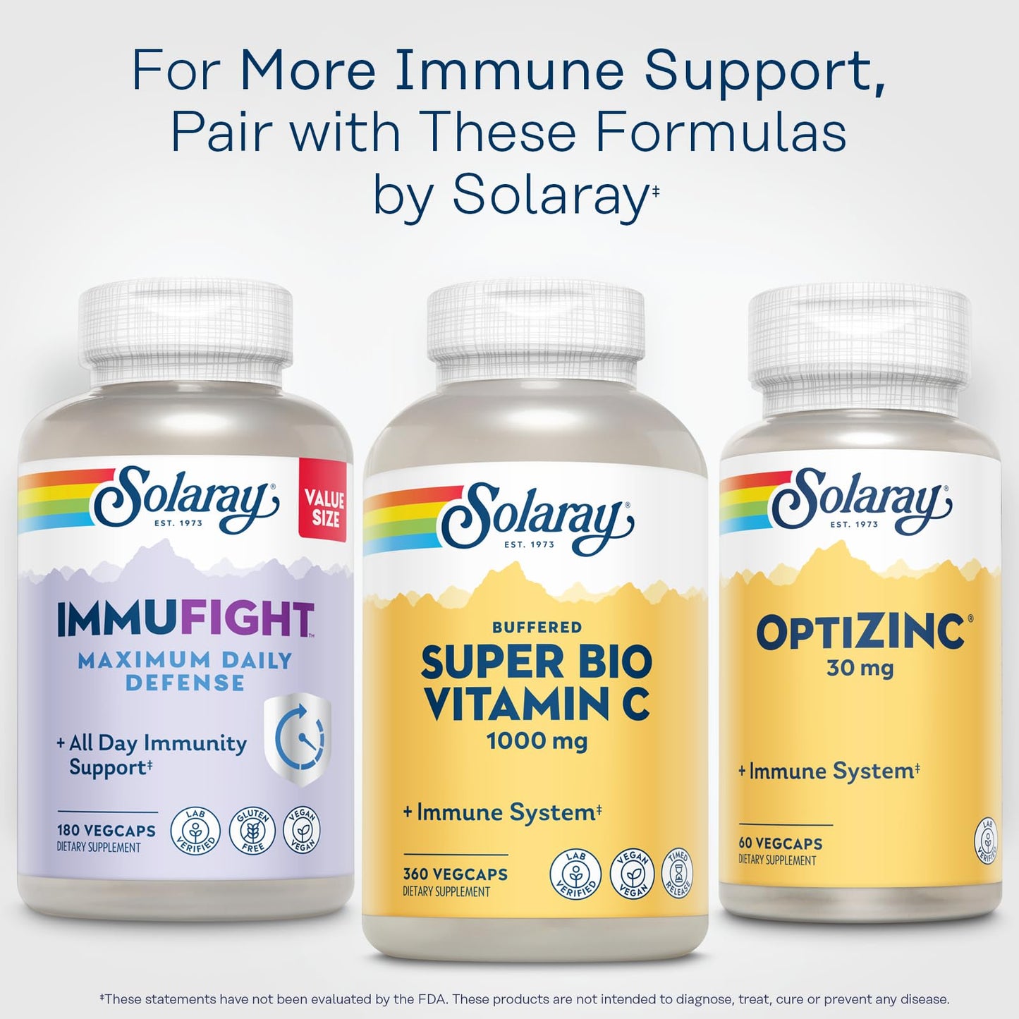 Pre-Order | Arrives in 5–10 Days – SOLARAY Super Bio Buffered Vitamin C 1000mg, Two-Stage, Timed Release Vitamin C with Bioflavonoids, Immune Support Supplement - High Absorption, Vegan, 60 Day Guarantee, 180 Servings, 360 VegCaps 180