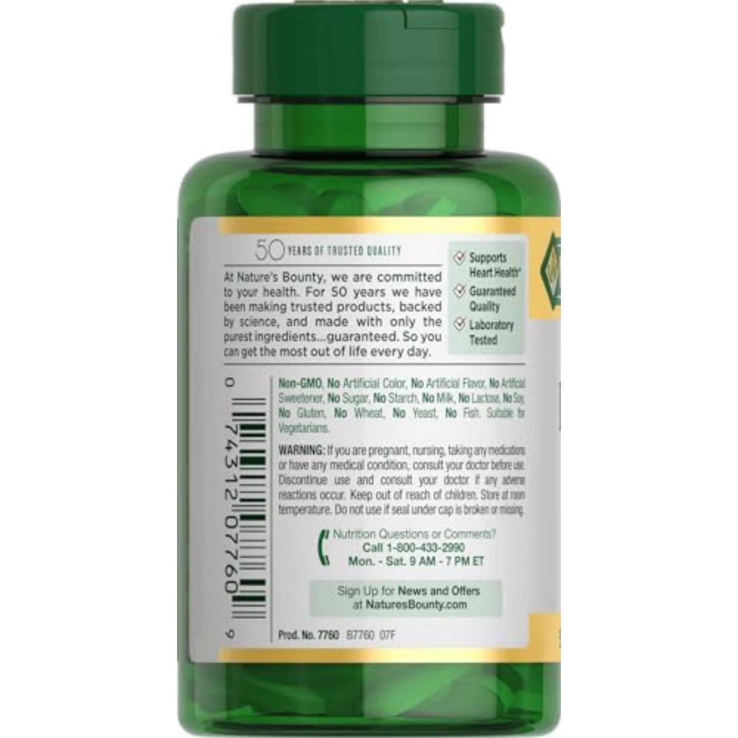 Nature's Bounty L-Arginine, Supports Blood Flow and Vascular Function, 1000 mg, Tablets, 50 Ct