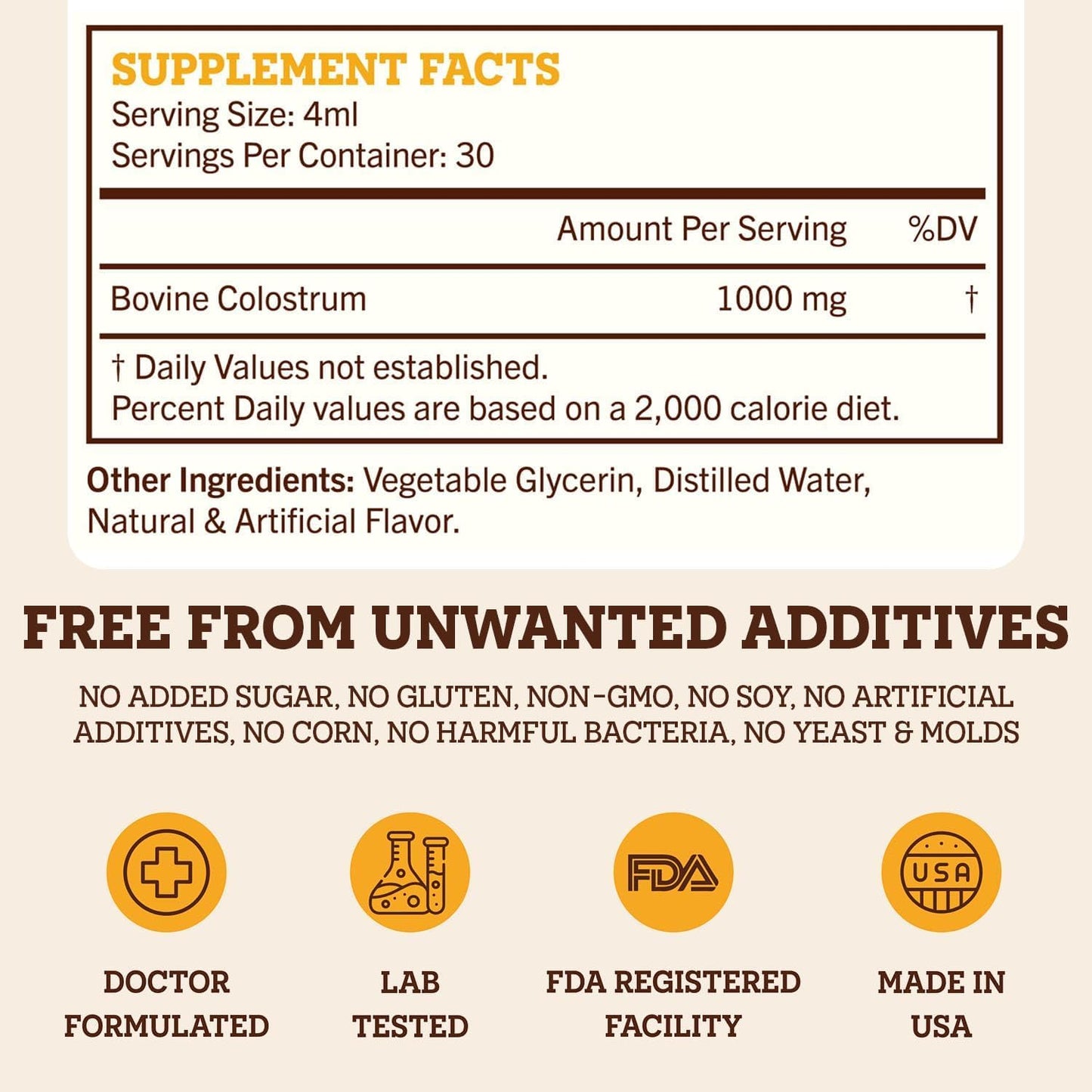 Range & Roots Colostrum Supplement - Liquid Bovine Colostrum - Alternative to Colostrum Powder - Support Gut Health, Immunity, Energy - Healthy Hair, Skin & Nails - Salted Caramel Flavor (30 Servings)